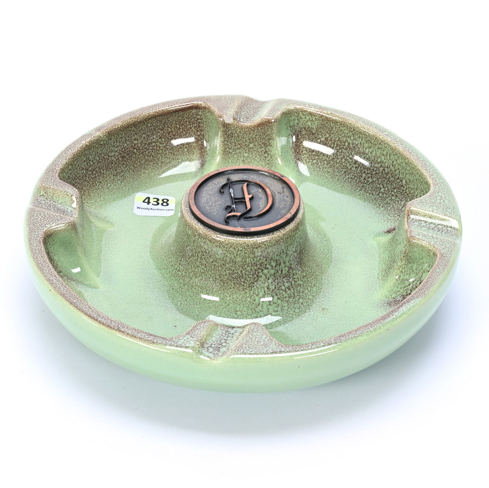 Advertising Ashtray, Unmarked Roseville Pottery (1 of 3)