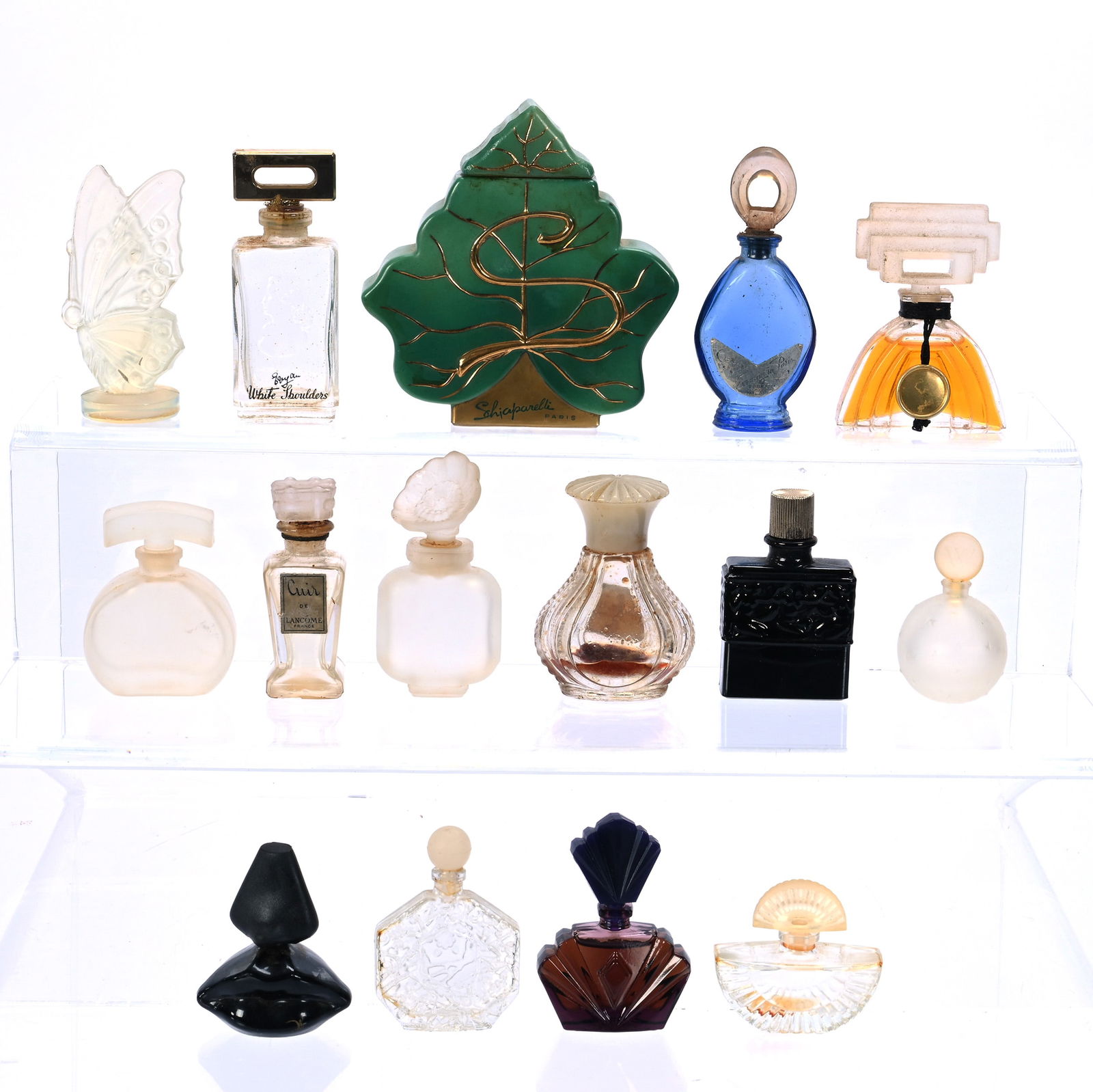 (14) Small Perfume Bottles, Many French Examples (1 of 4)
