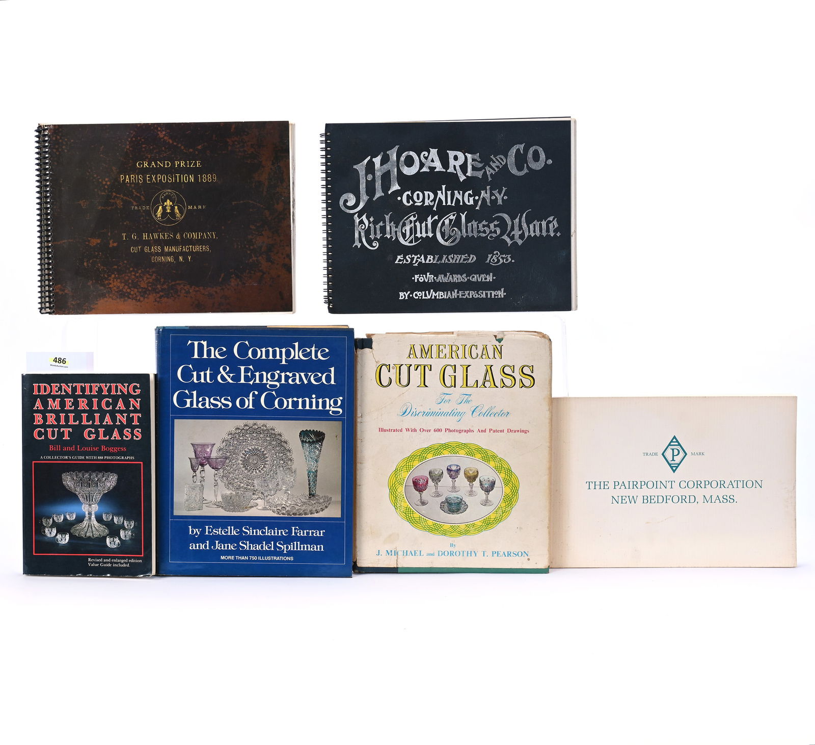 (6) Books And Catalogs About American Brilliant Cut Glass (1 of 2)