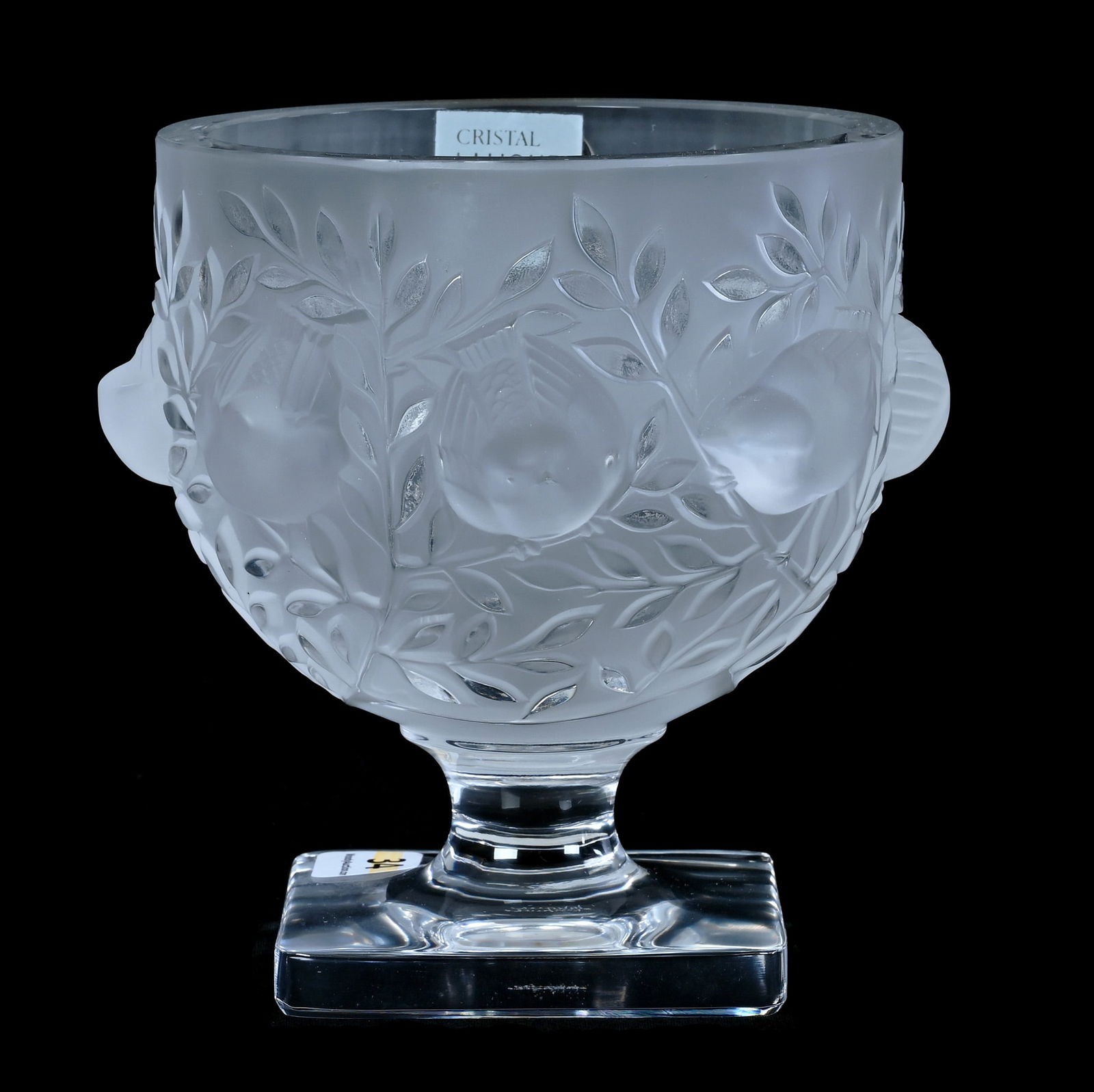 Pedestal Vase, Marked Lalique France (1 of 4)
