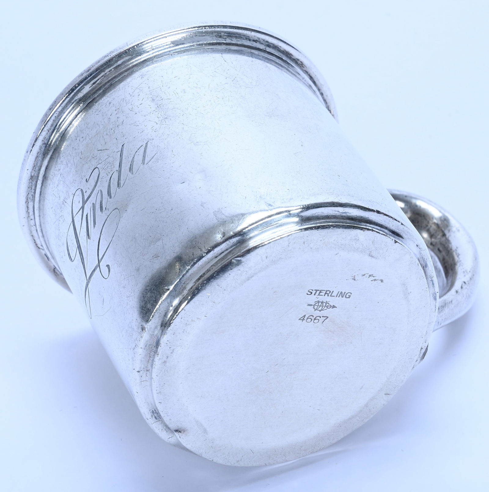 Mug, Solid Sterling Silver Marked Webster Company - 3