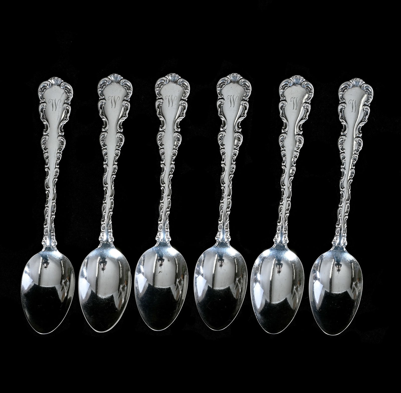 (6) Teaspoons, Solid Sterling Silver Marked Whiting Manufacturing Company (1 of 4)