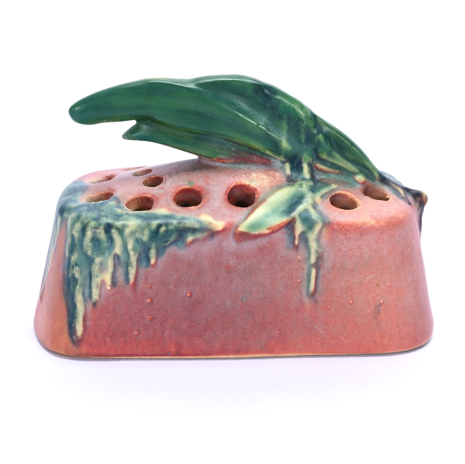 Flower Frog, Unmarked Roseville Art Pottery (1 of 4)