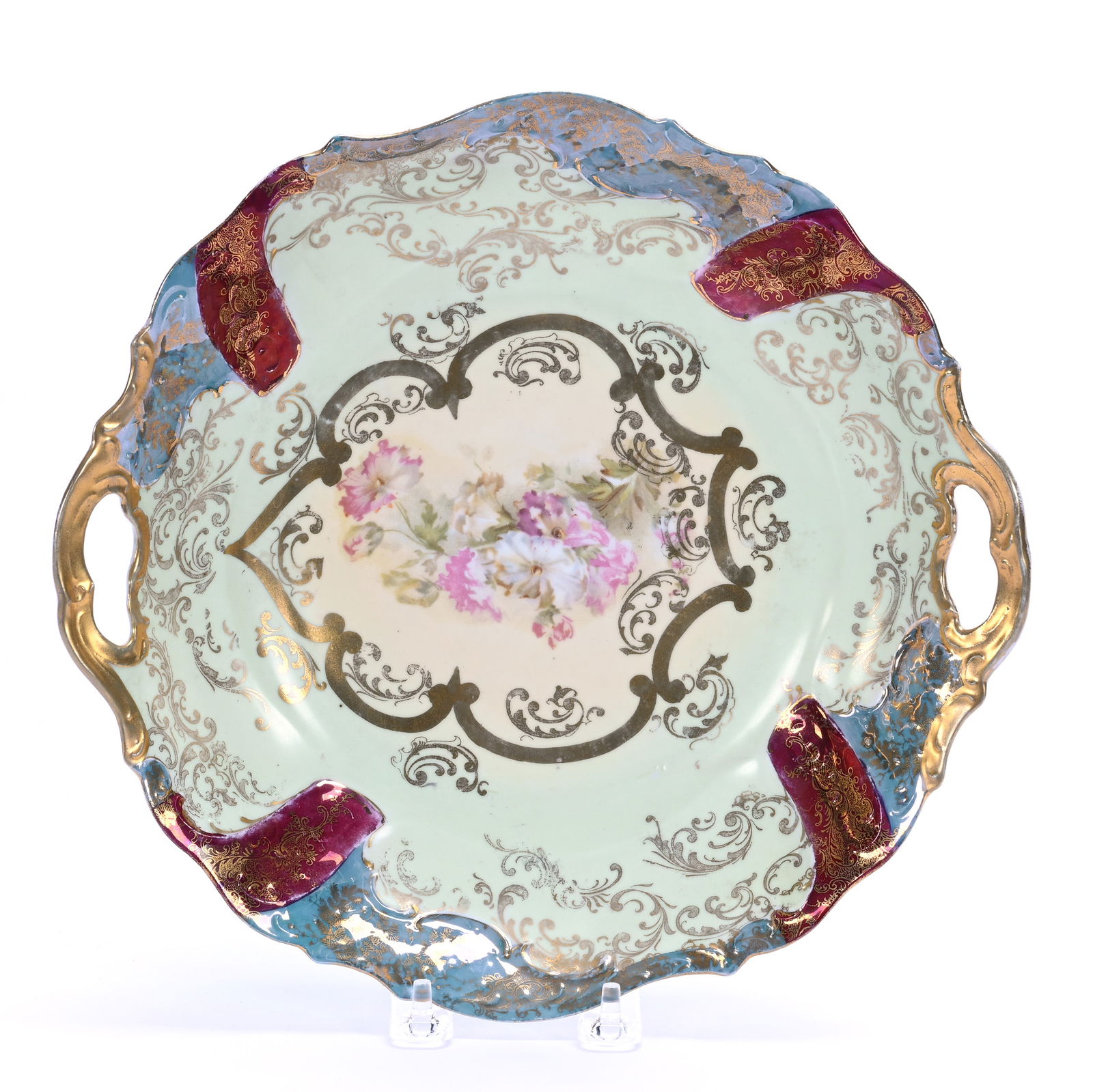 Two Handled Bowl, Marked Royal Saxe (1 of 2)