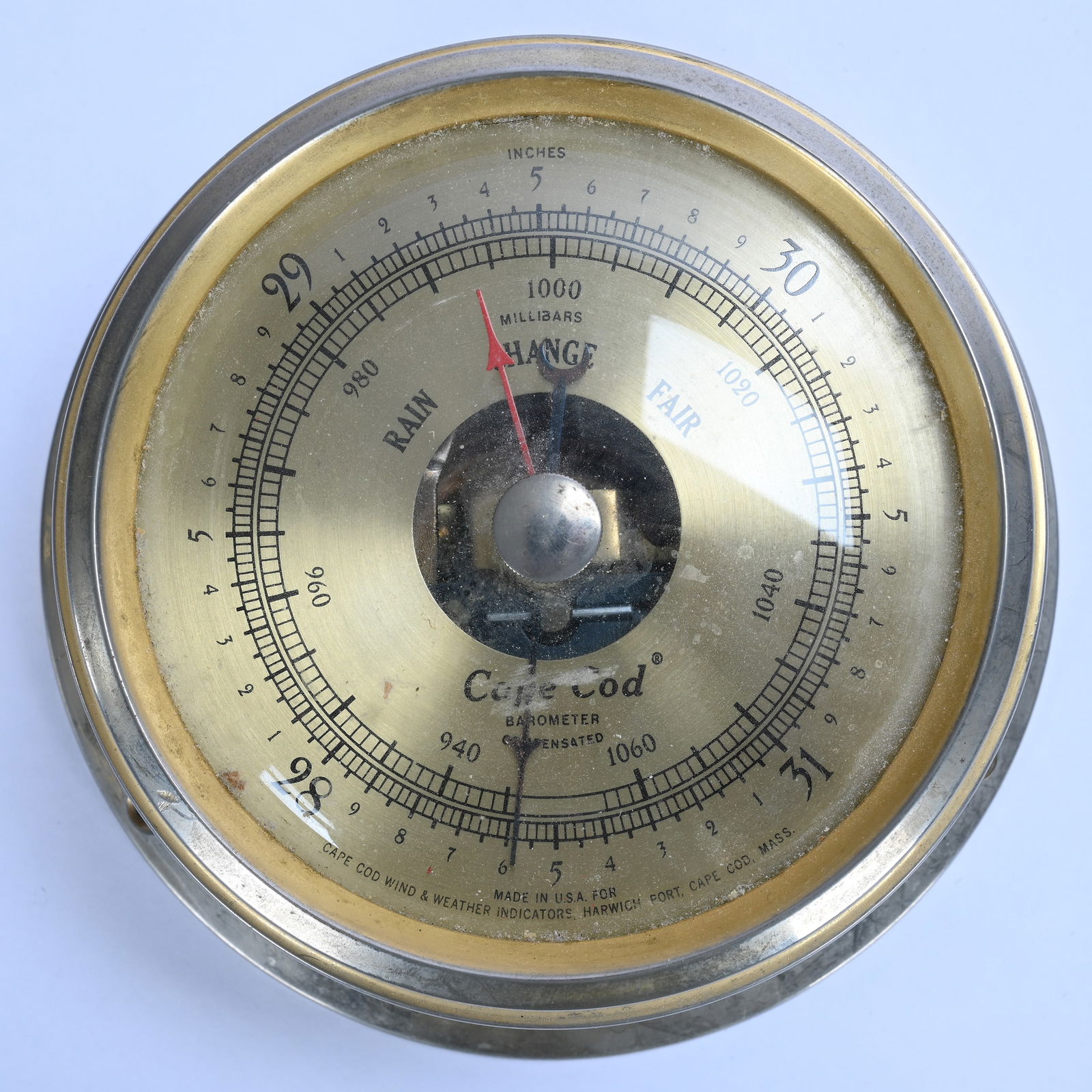 Barometer, Marked Cape Cod, USA - 3