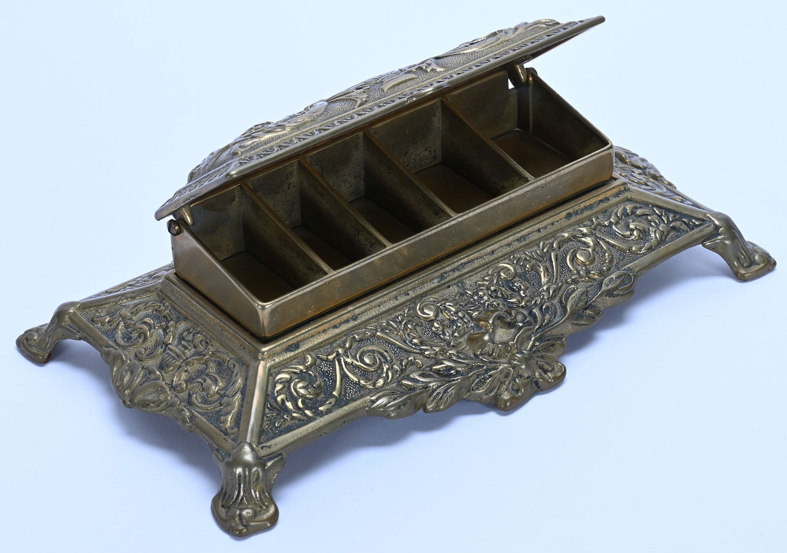Solid Brass Stamp Box - 2