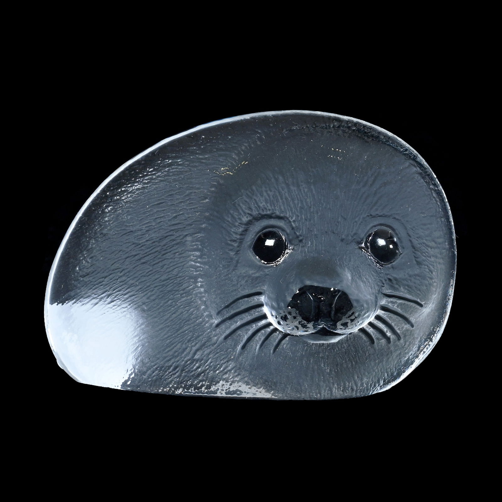 Paperweight, Signed Mats Johasson: Paperweight, Signed Mats Johasson, 2.75 x 4 x 2 Inches, Swedish Art Glass, #3303, 0.9 Pounds, Grady And Annette Hite Collection.