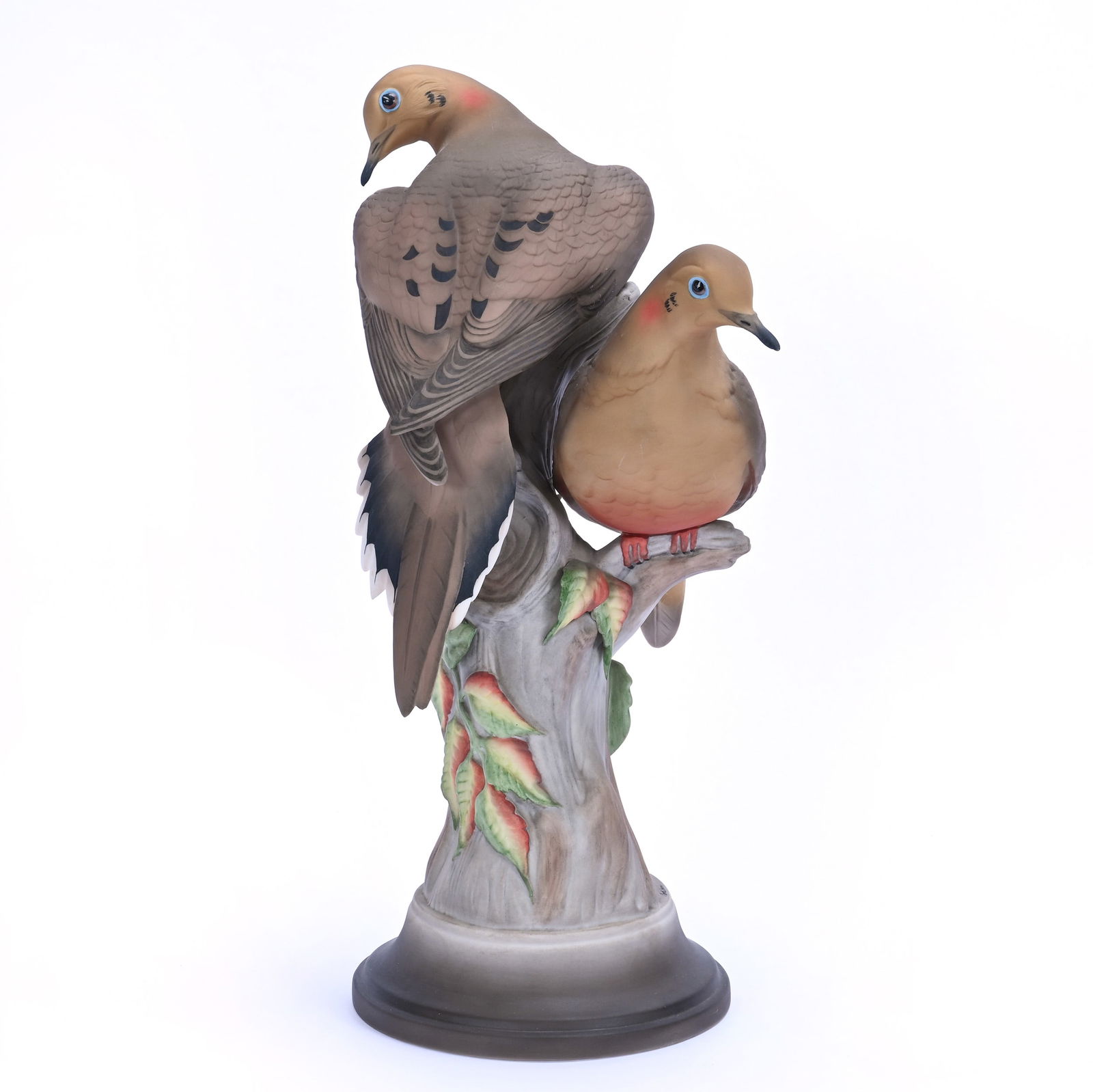 Boehm Figurine, Limited Edition "Mourning Doves": Boehm Figurine, Limited Edition "Mourning Doves", 14.5 x 8 x 6 Inches, Model Number 443J, 2.8 Pounds, Grady And Annette Hite Collection.