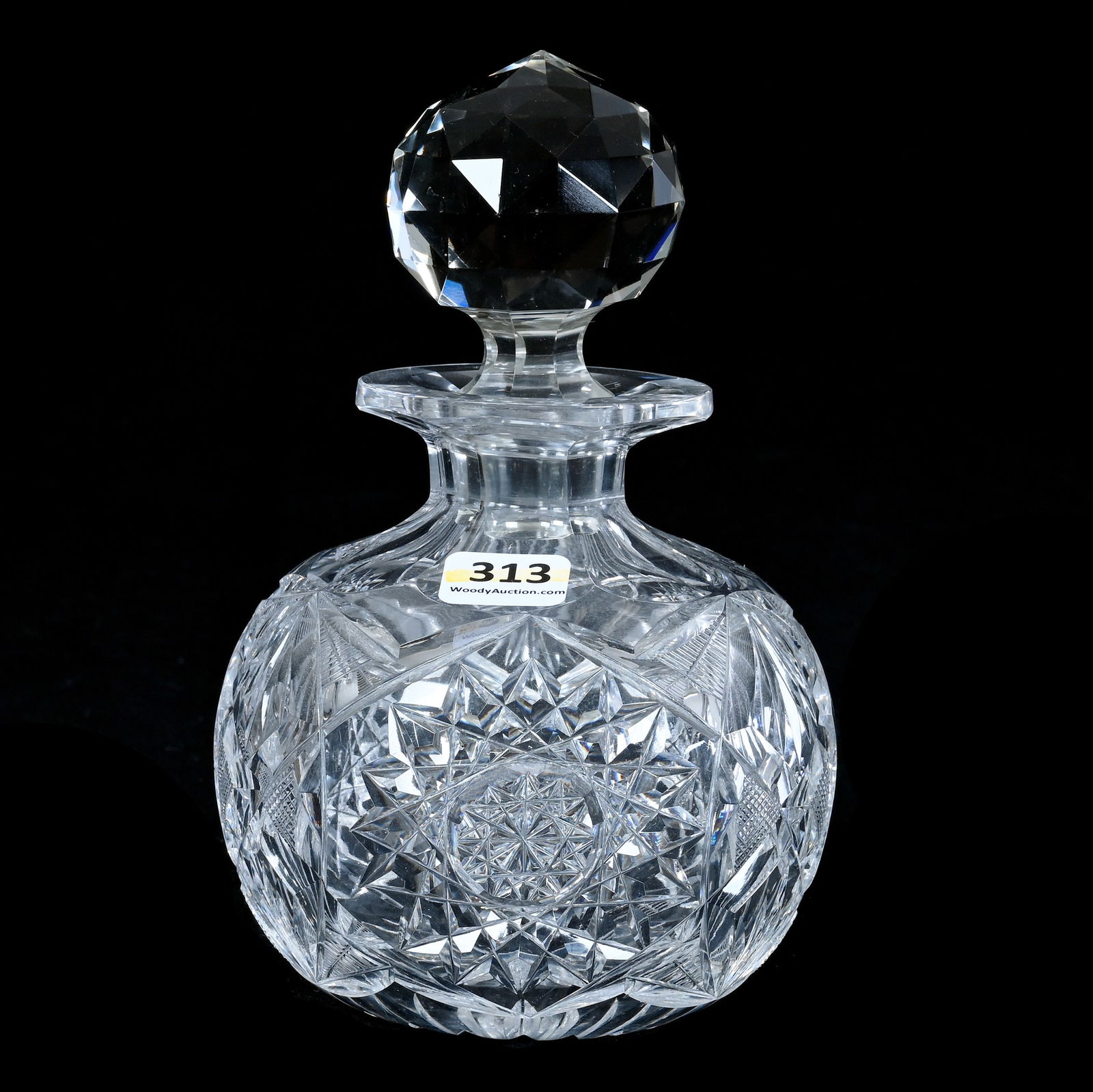 Cologne Bottle, American Brilliant Cut Glass, Premier Pattern By Bergen (1 of 3)