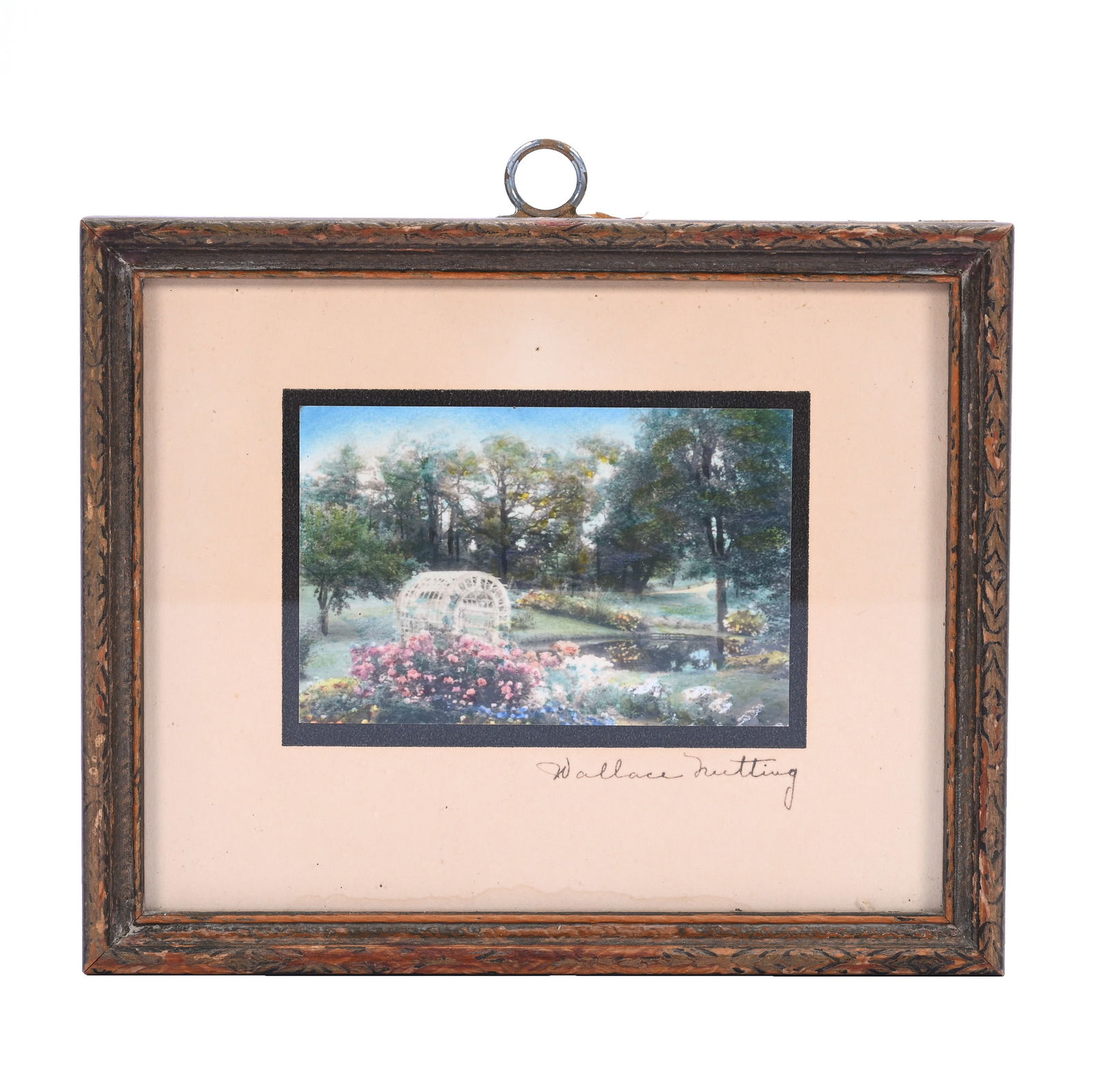Framed Miniature Print, Signed Wallace Nutting (1 of 3)