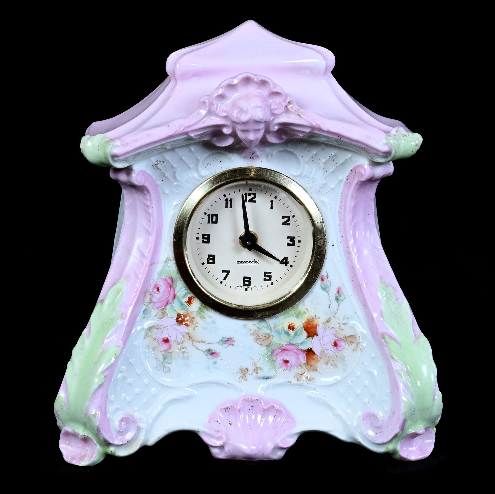 Clock, Unmarked Germany Porcelain (1 of 6)