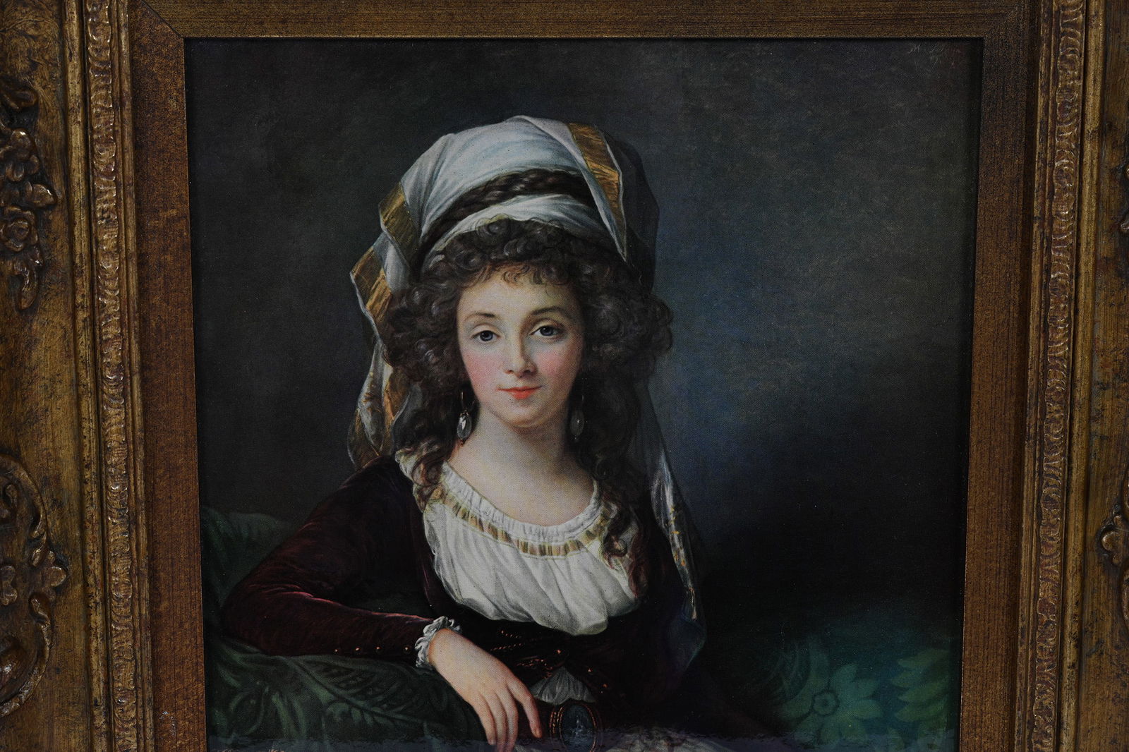 Framed Portrait Featuring Lebrun - 2