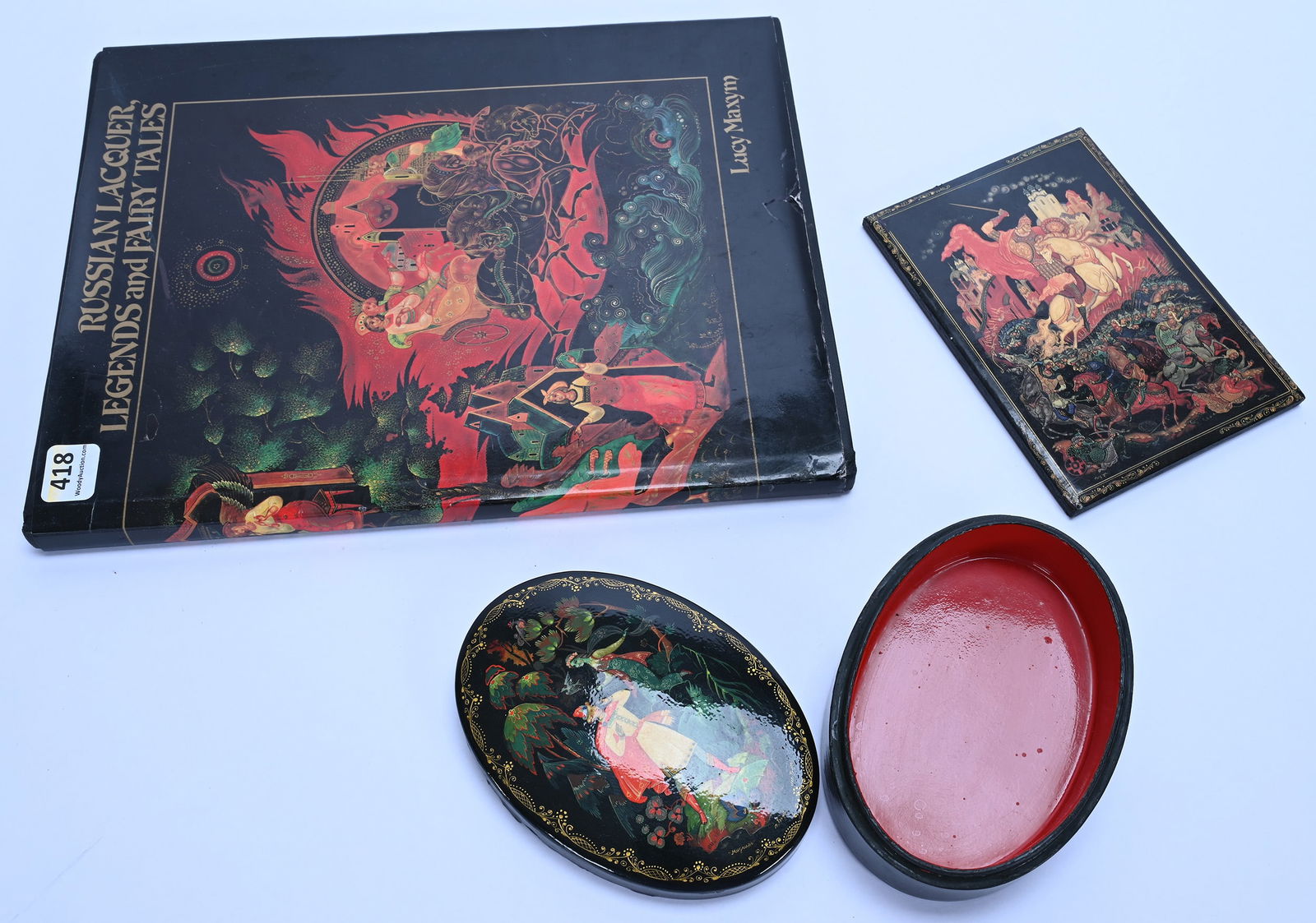 (3) Russian Lacquer Items - 2