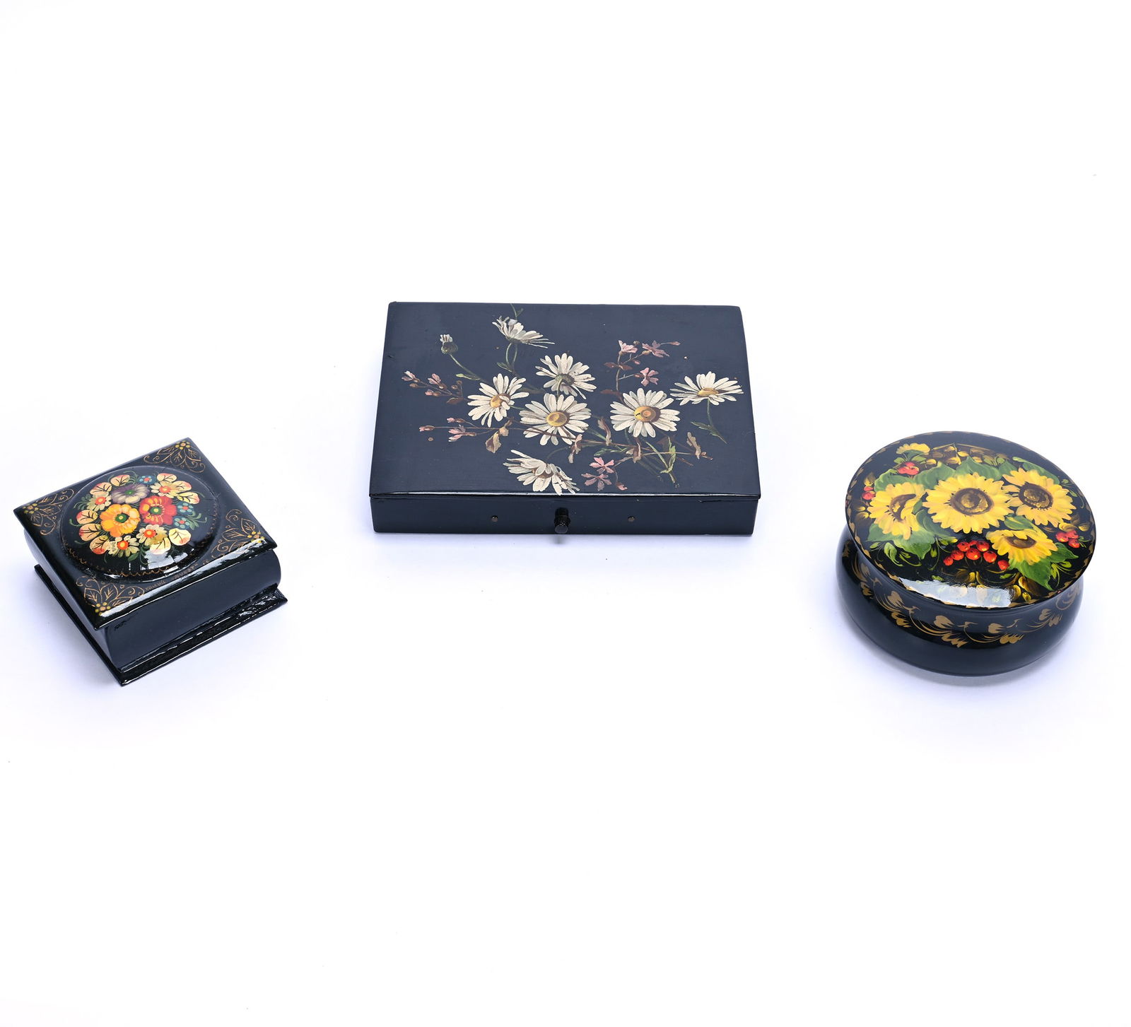 (3) Russian Lacquer Boxes (1 of 3)