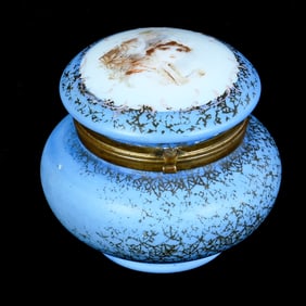 Jewel Box, Opalware Art Glass