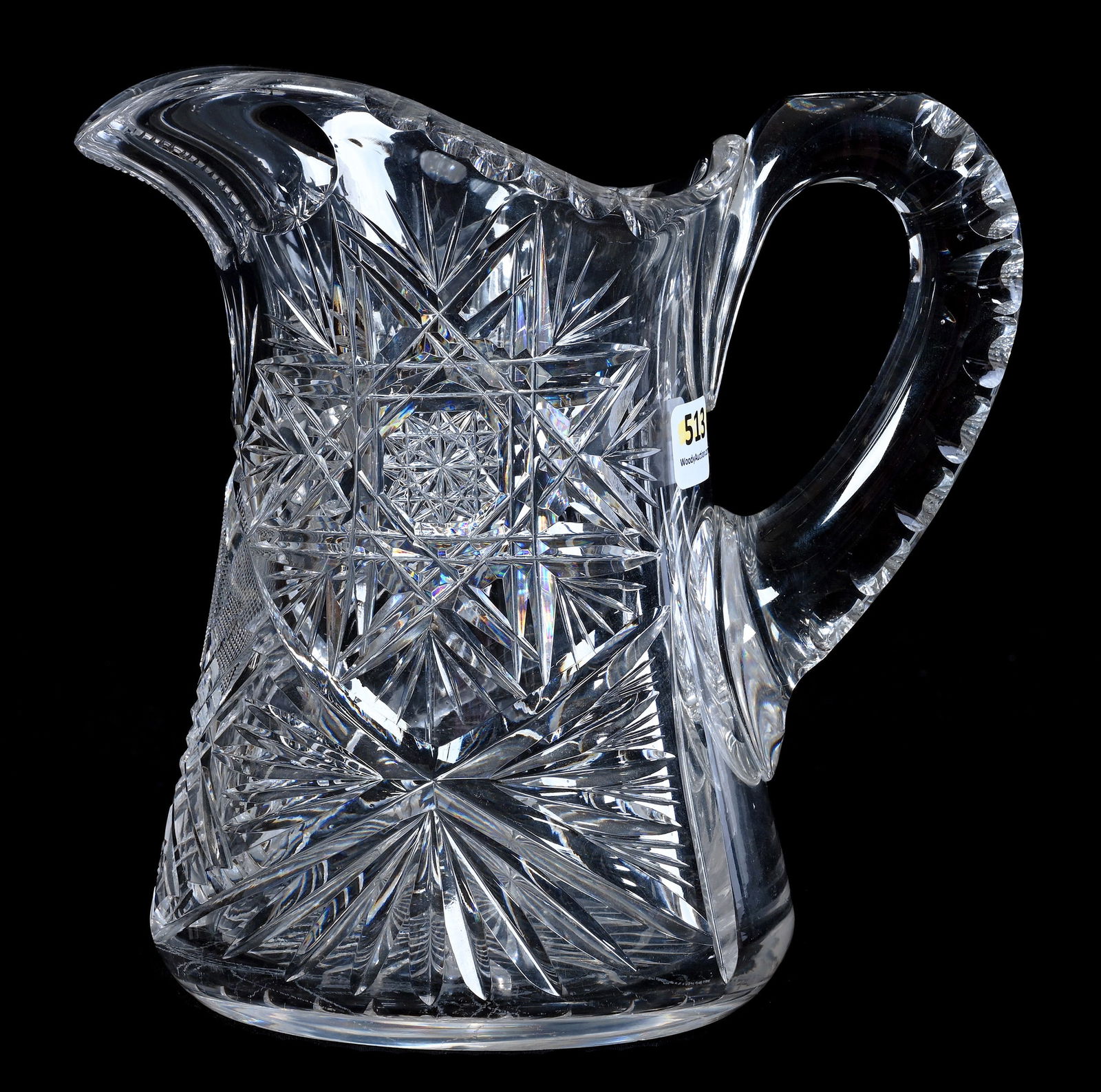 Water Pitcher, American Brilliant Cut Glass (1 of 3)