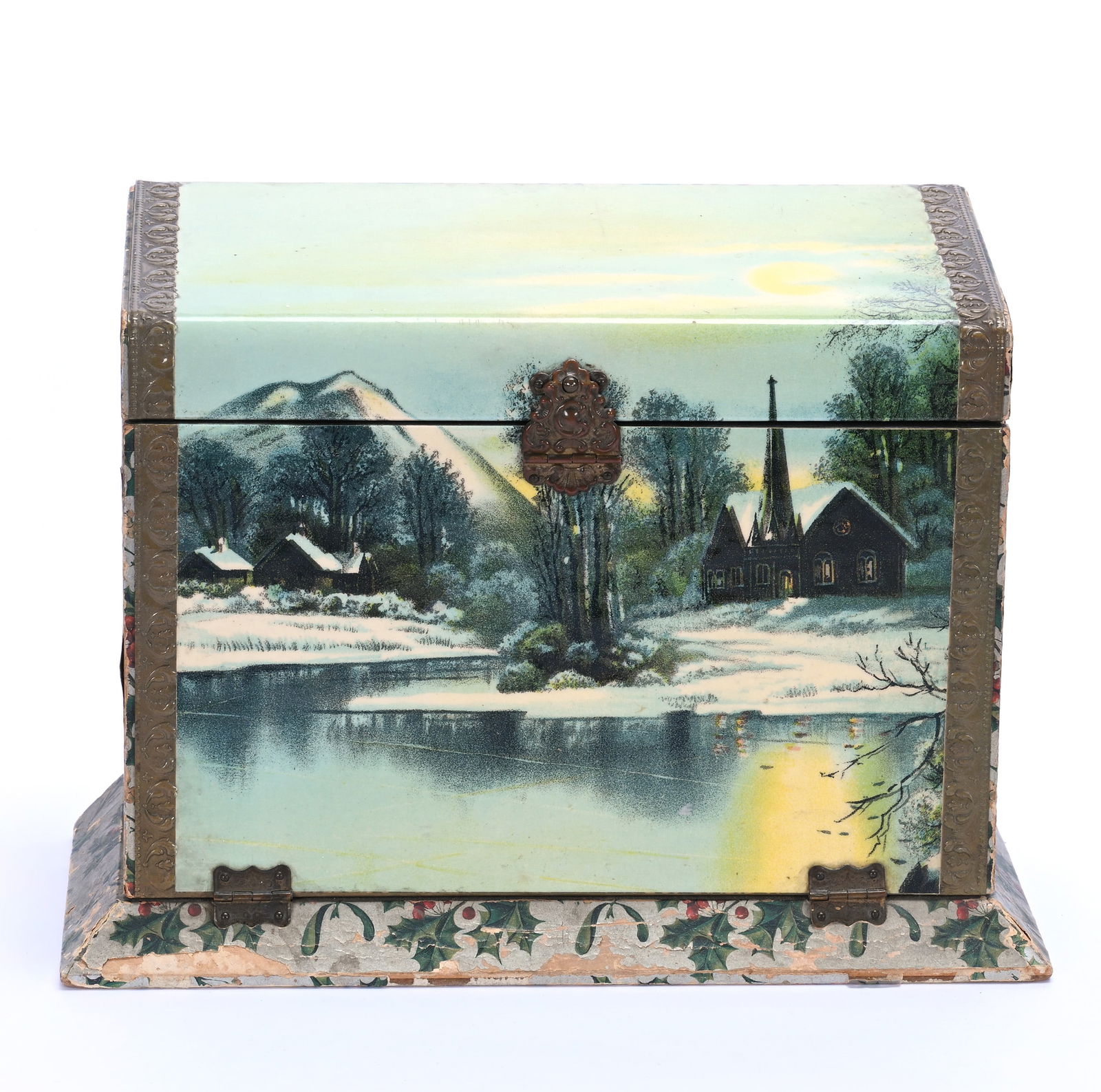 Celluloid Vanity Box: Celluloid Vanity Box, 7.25 x 10.25 x 4.5 Inches, Sells With An Unopened Parker Royal Wedding Souvenir Writing Pen, 1.7 Pounds, Grady And Annette Hite Collection.