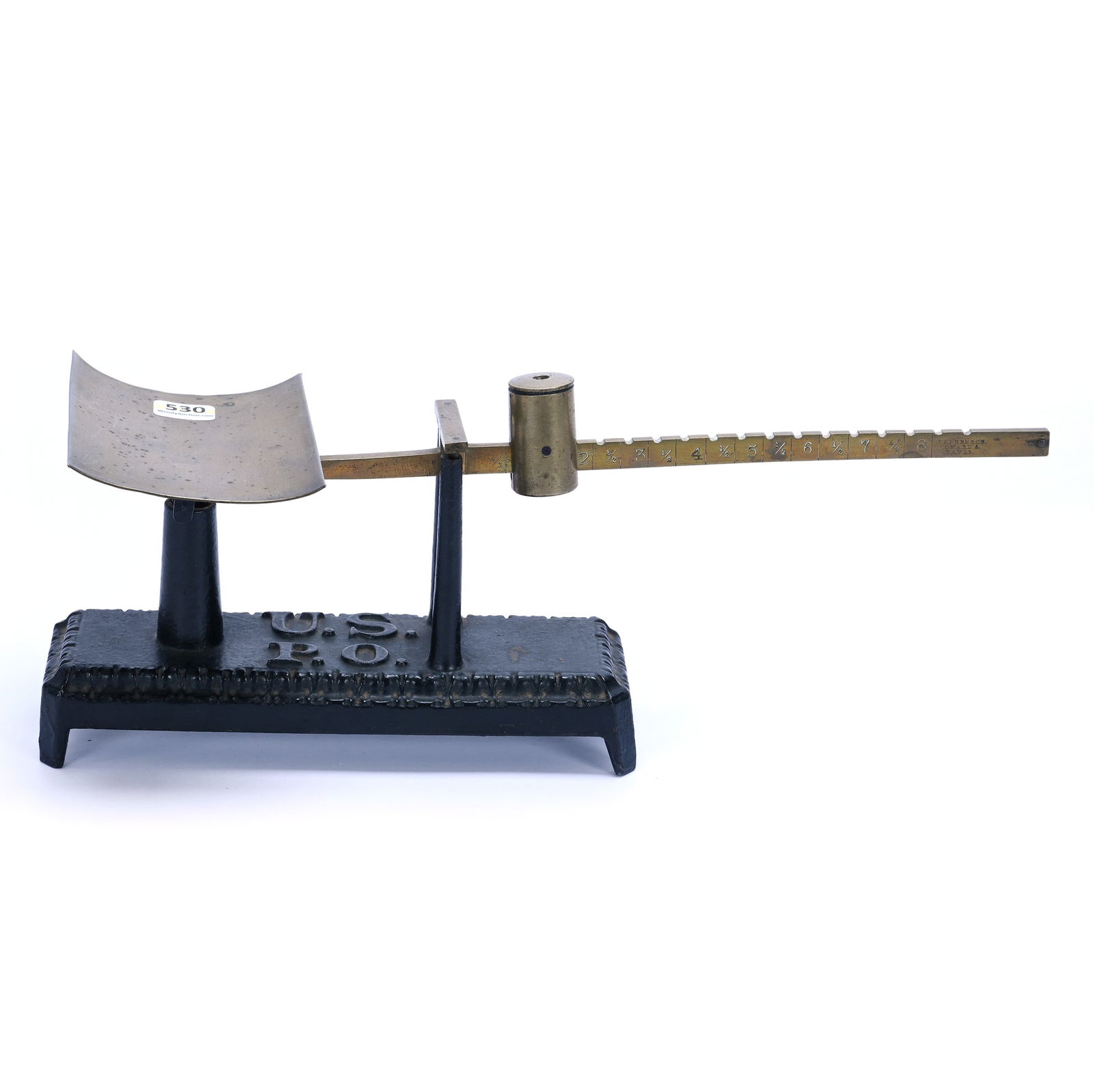 Cast Iron And Brass Postage Scale (1 of 4)