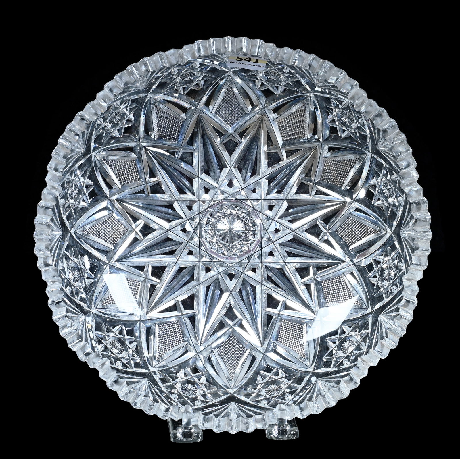 Bowl, American Brilliant Cut Glass, Signed Hawkes, Gladys Pattern (1 of 2)