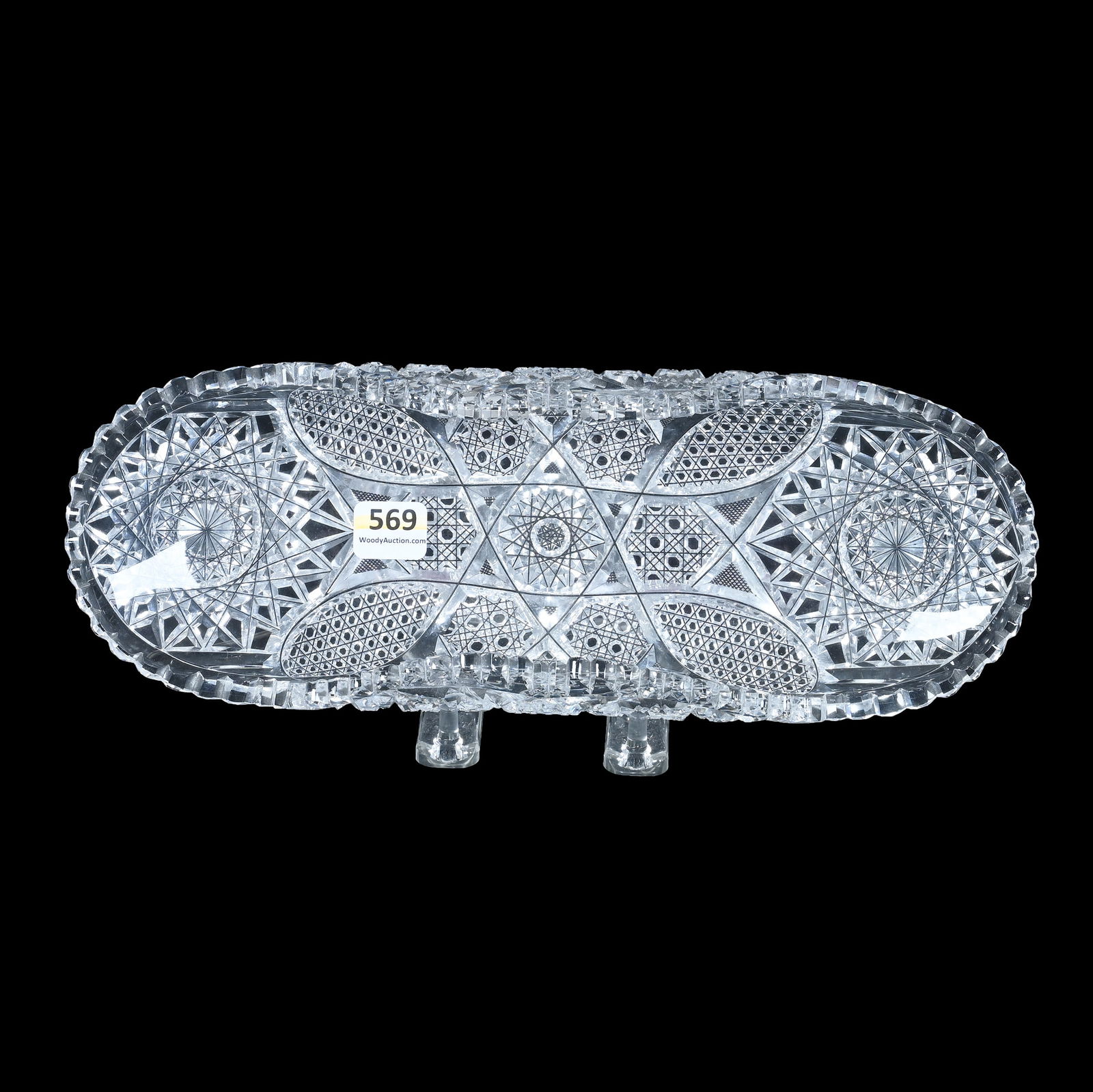 Celery Tray, American Brilliant Cut Glass (1 of 3)