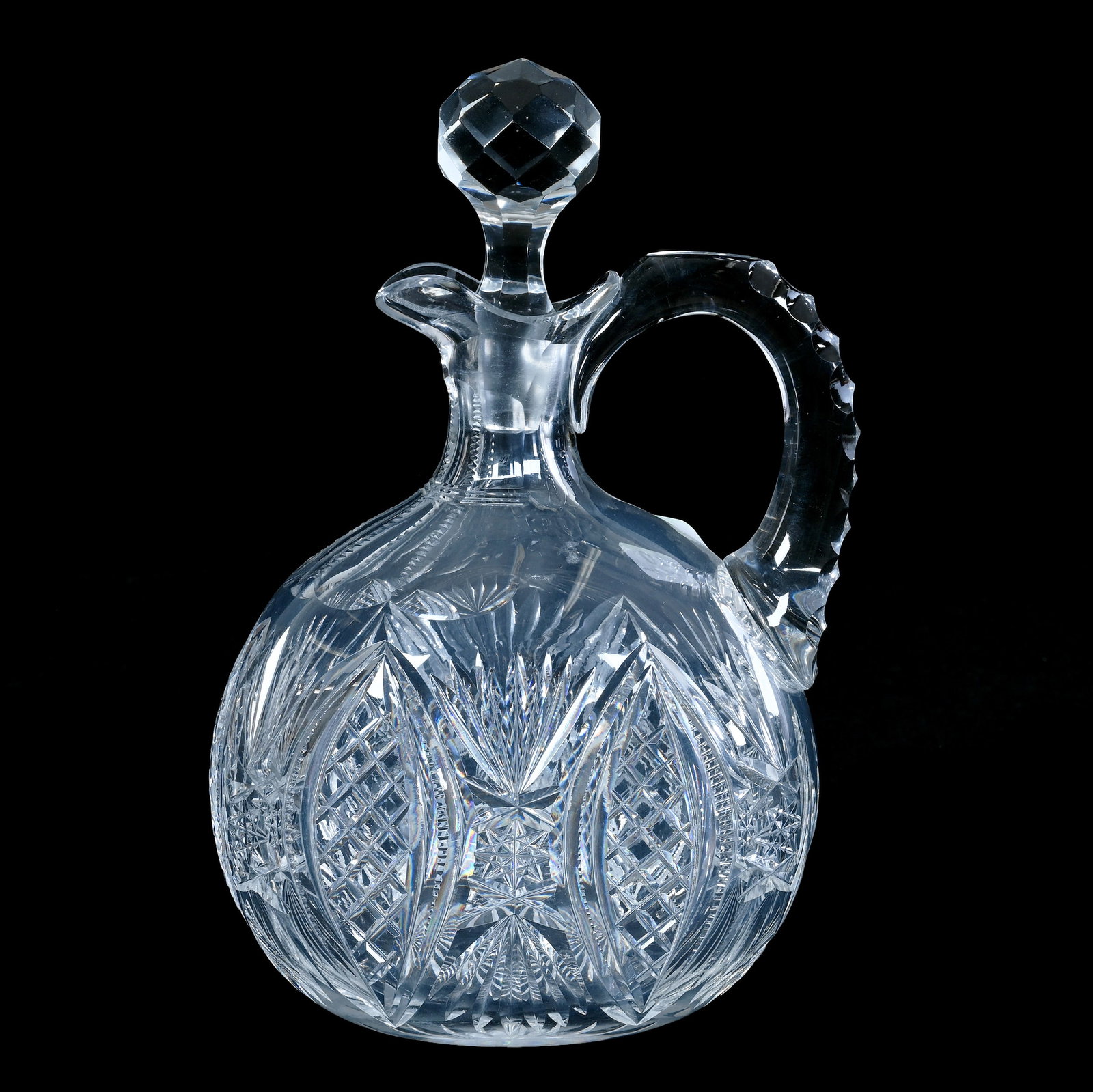Ovoid Decanter, American Brilliant Cut Glass (1 of 3)