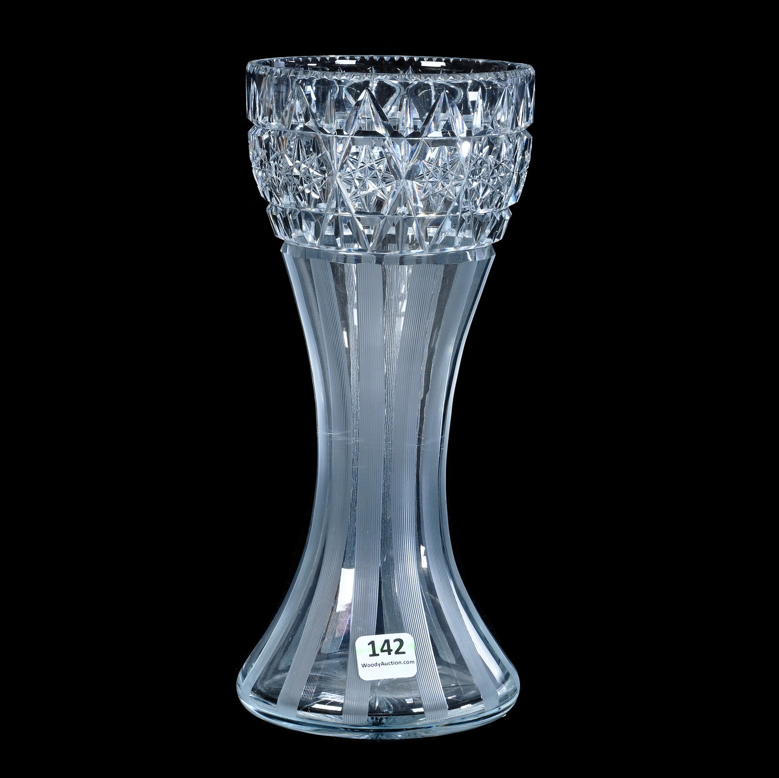 Vase, American Brilliant Cut Glass, Signed Hawkes, Newport Pattern (1 of 2)