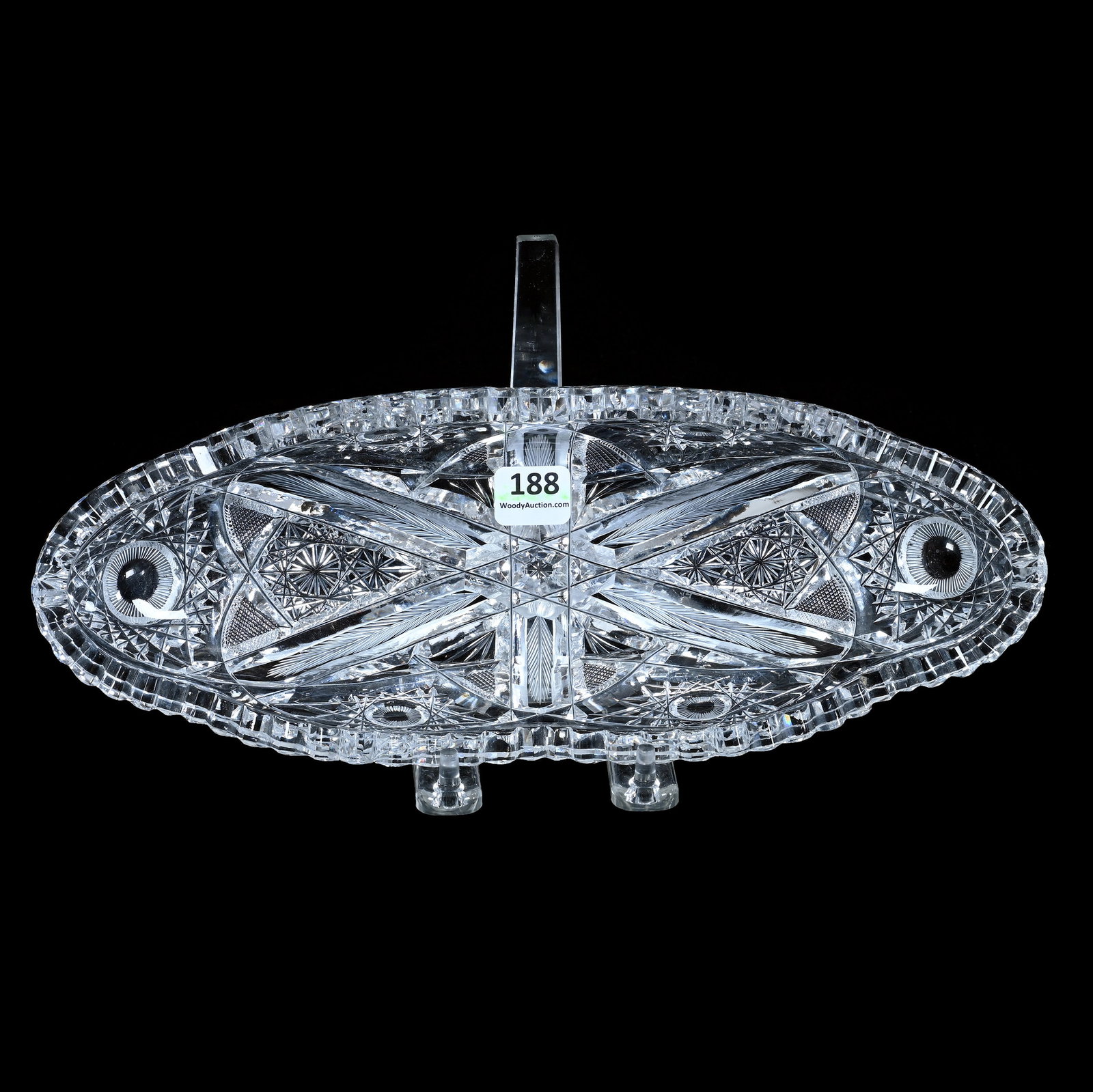 Celery Tray, American Brilliant Cut Glass, Pattern #1614 By J. Hoare (1 of 4)