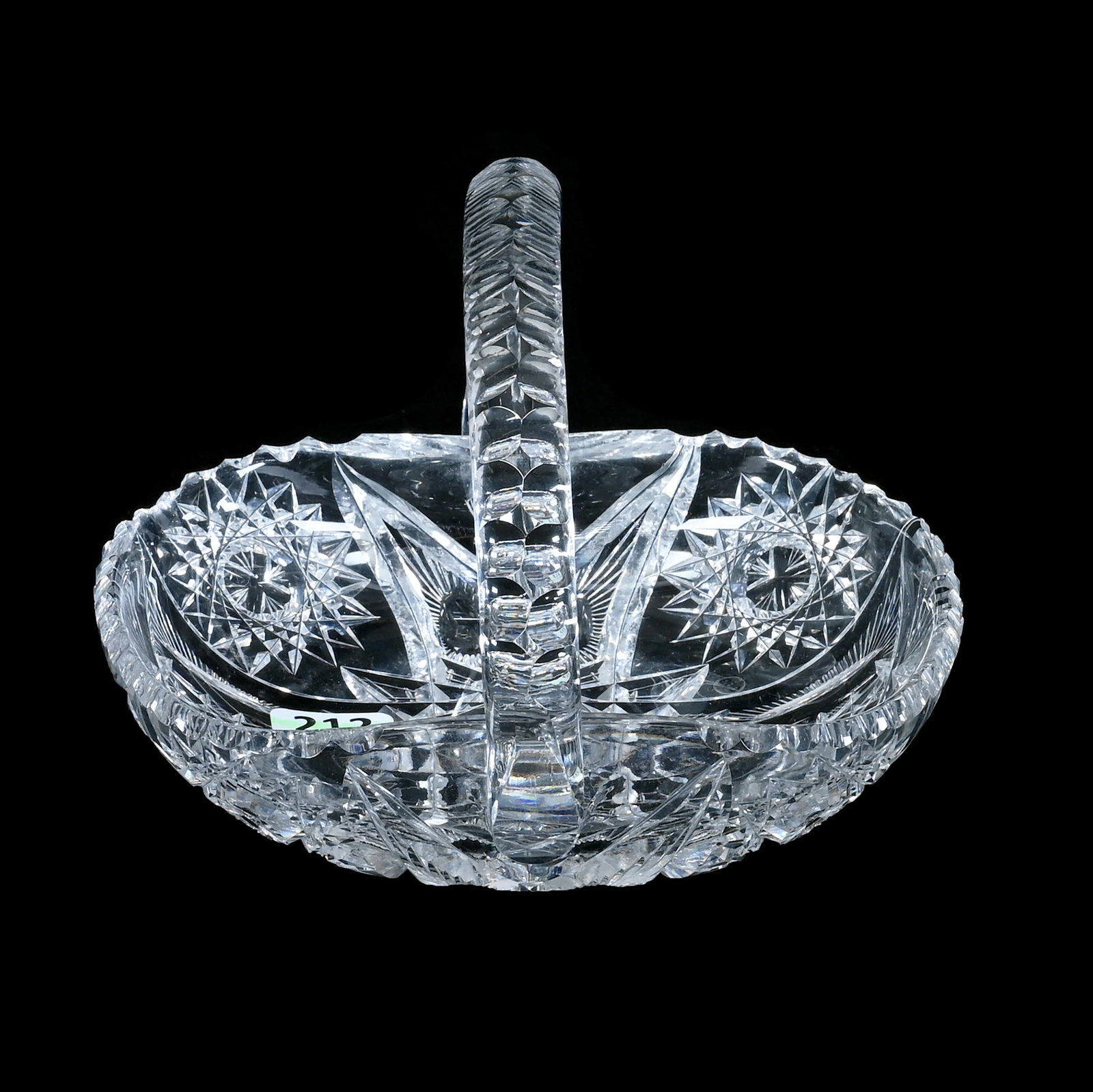 Basket, American Brilliant Cut Glass, Persian Pattern By Pairpoint (1 of 3)