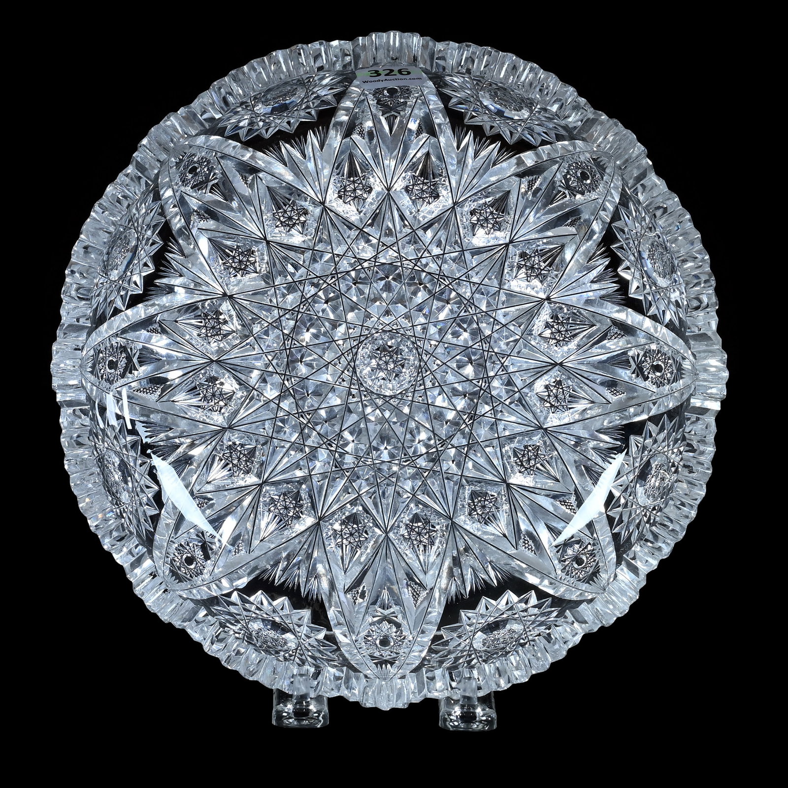 Low Bowl, American Brilliant Cut Glass (1 of 4)