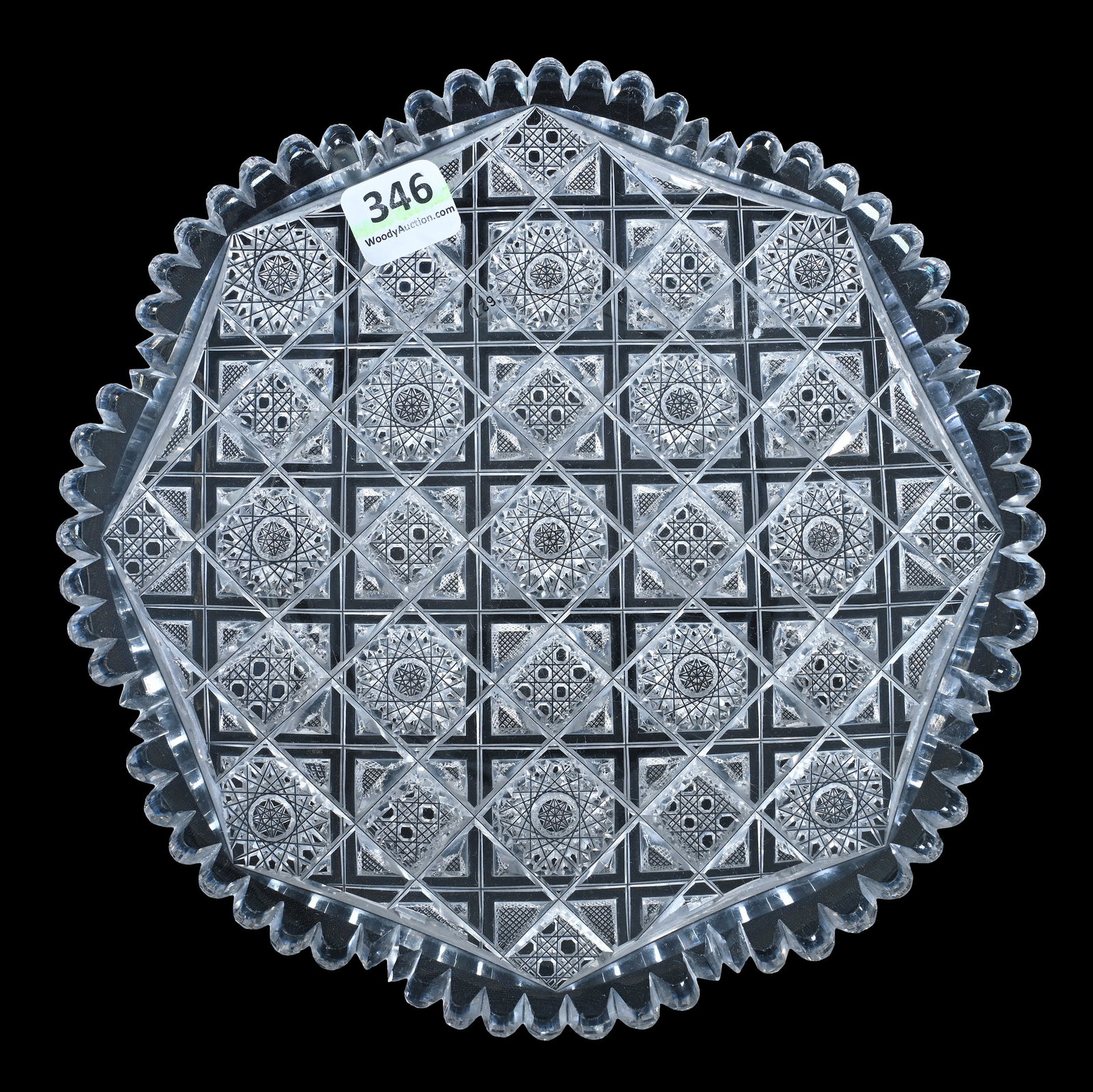 Plate, American Brilliant Cut Glass (1 of 2)