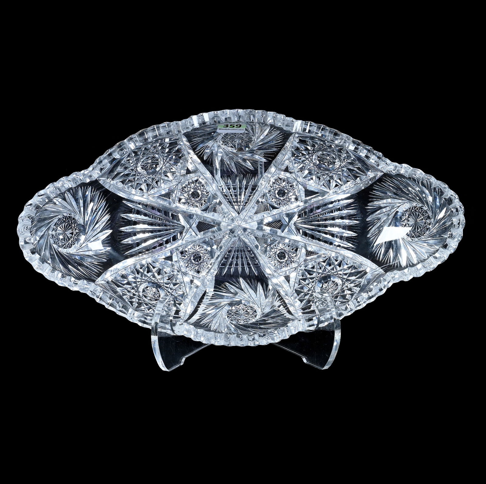 Ice Cream Tray, American Brilliant Cut Glass (1 of 2)