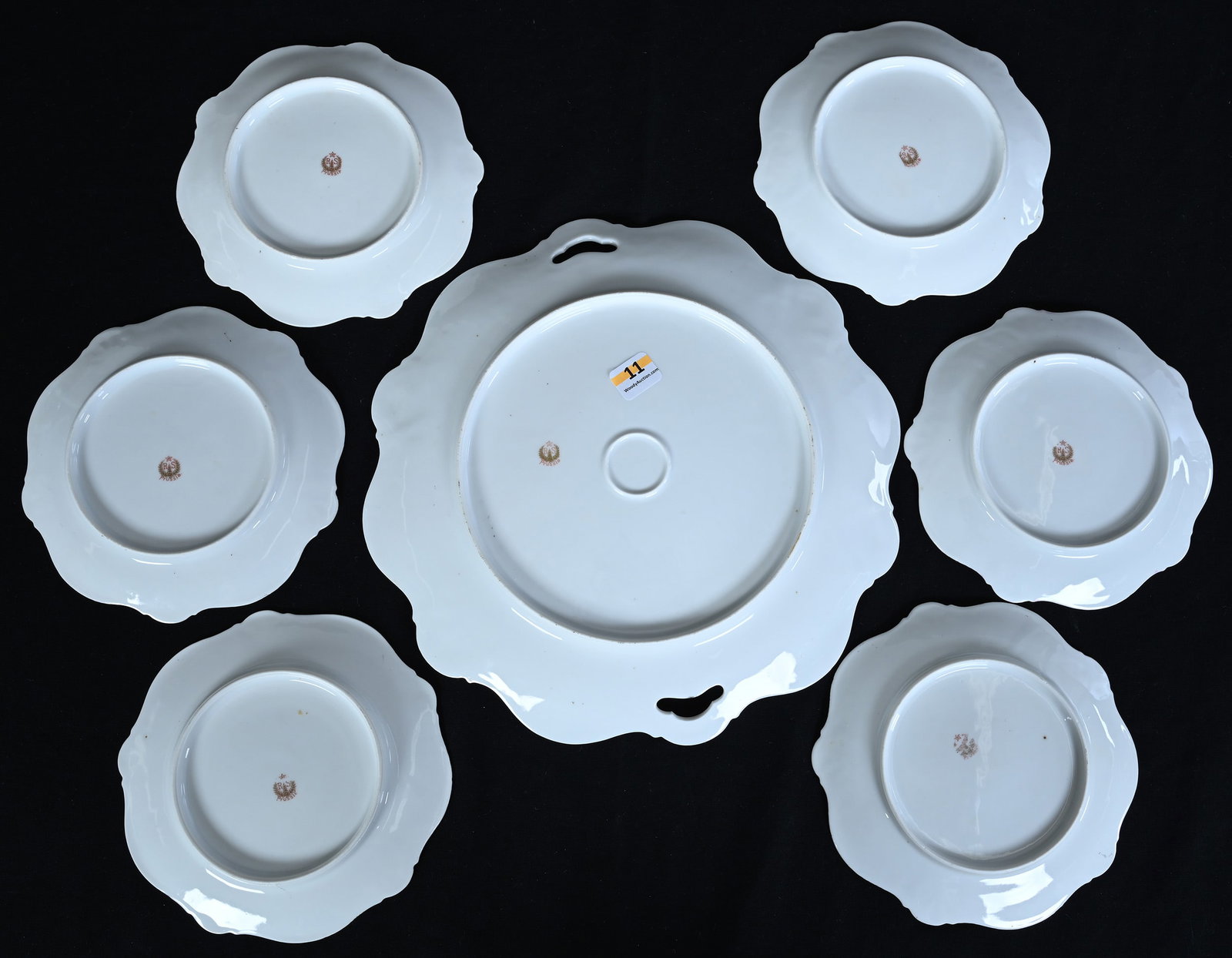 Cake Set, Marked R.S. Prussia - 2