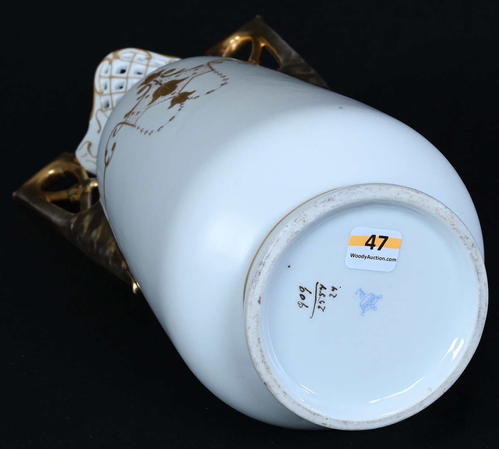 Two Handled Vase, Crown Mark - 3