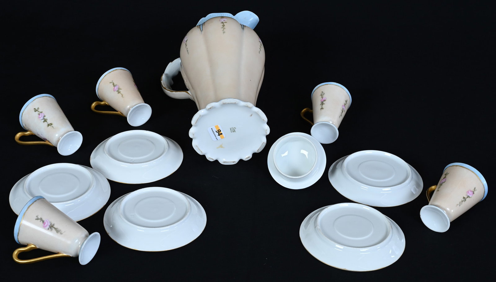 Chocolate Set, Marked Limoges - 3