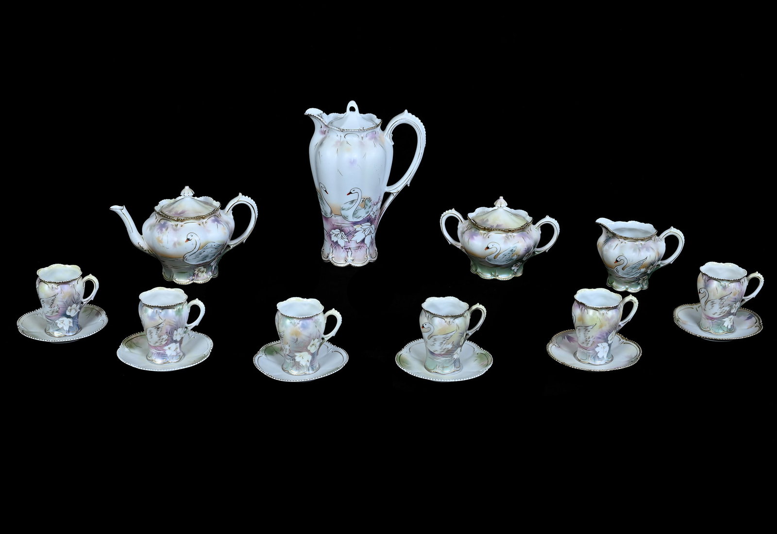 (10) Piece Chocolate And Tea Set, Marked R.S. Prussia (1 of 3)