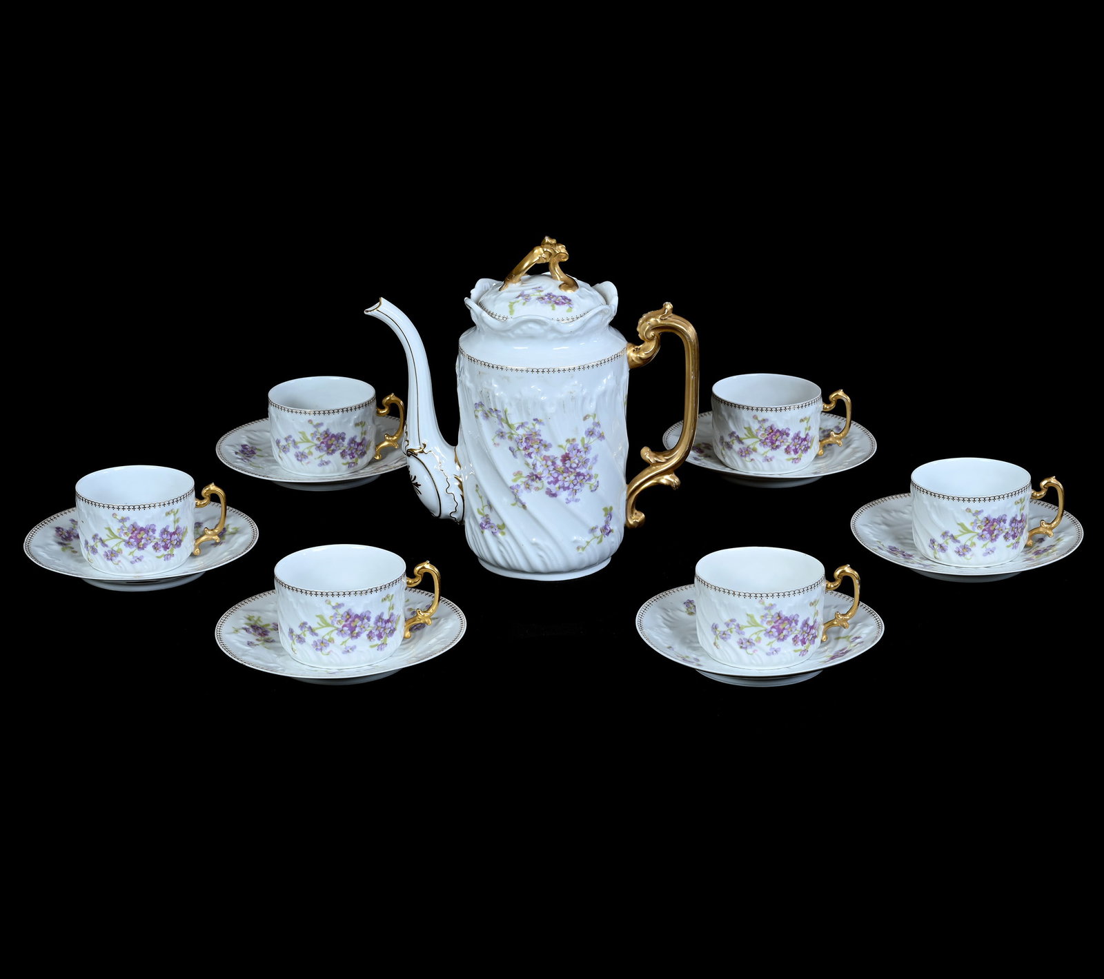 (7) Piece Coffee Set, Marked Limoges (1 of 3)