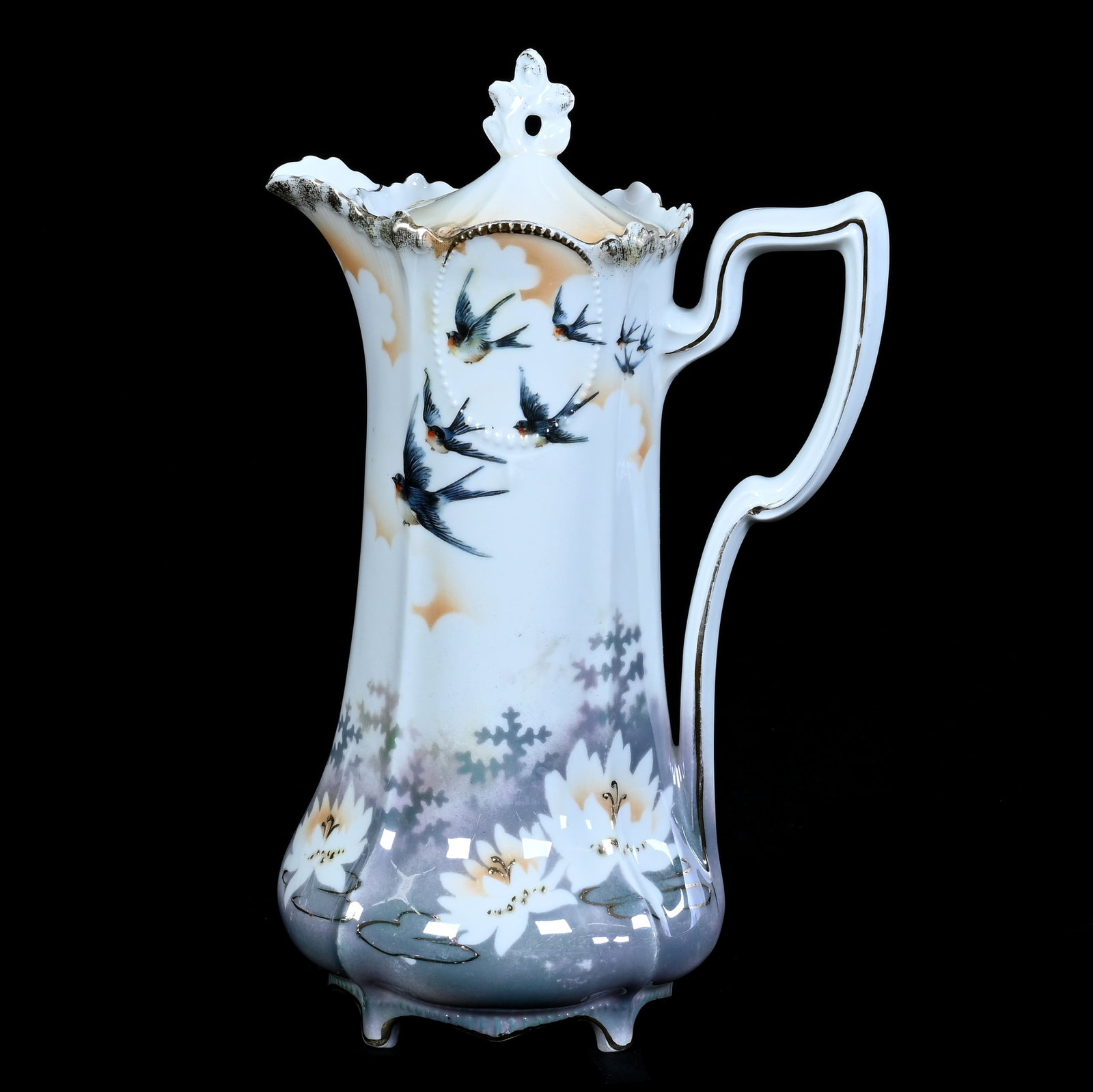 Chocolate Pot Marked R.S. Prussia, Medallion Mold (1 of 3)