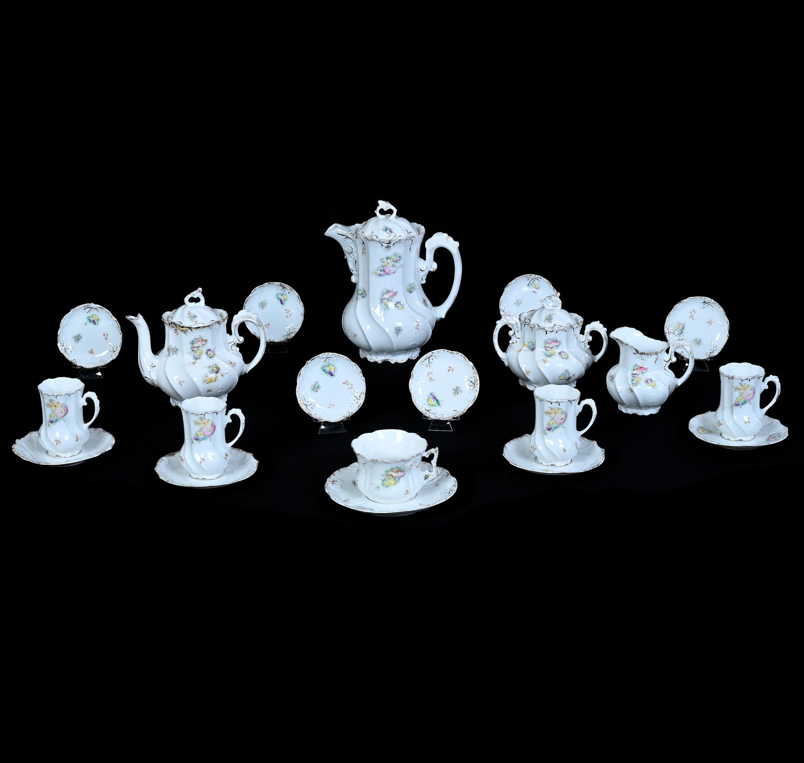 (15) Piece Service Set, Early Unmarked Prussia (1 of 5)