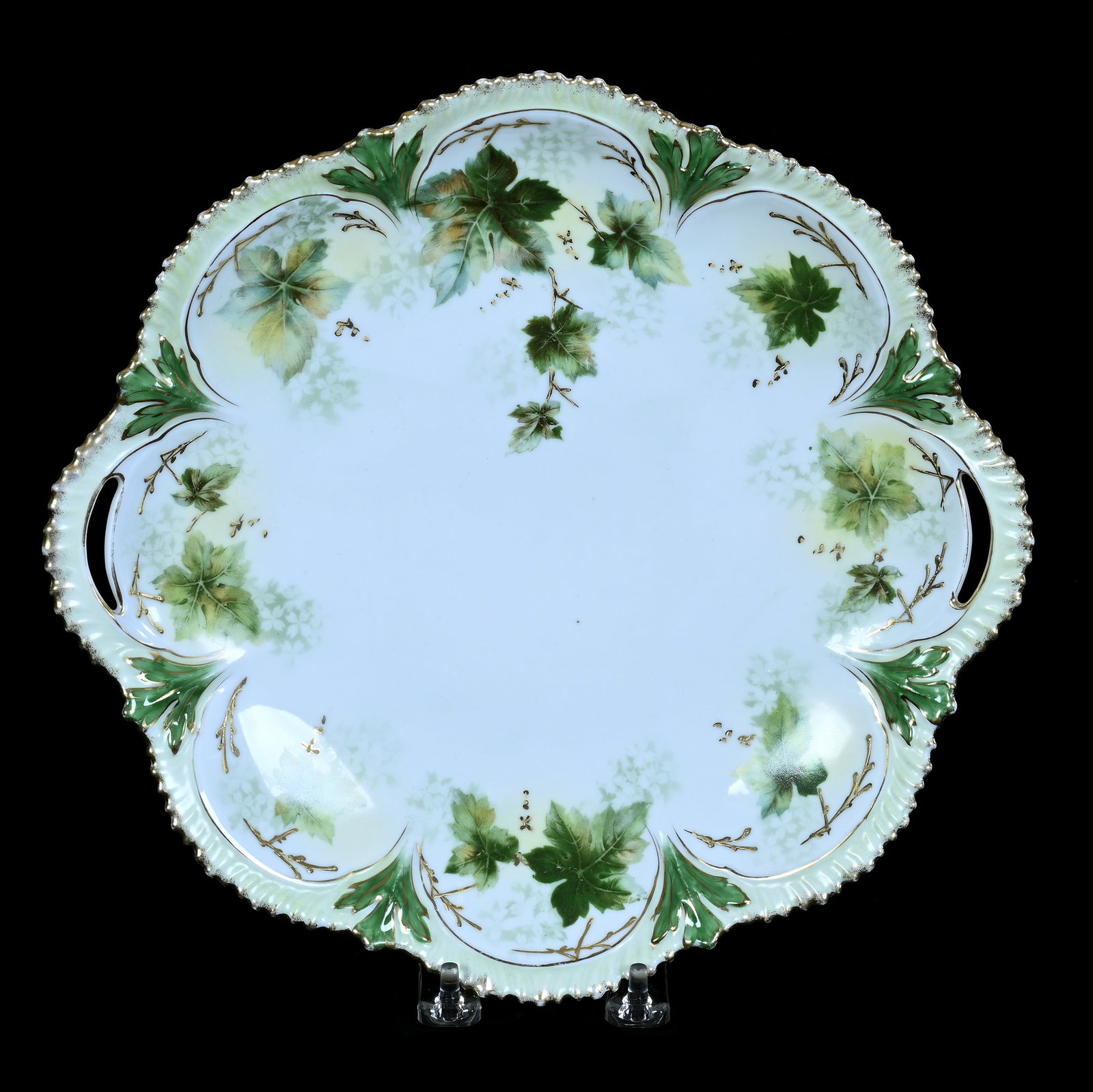 Two Handled Cake Plate, Marked R.S. Prussia (1 of 3)
