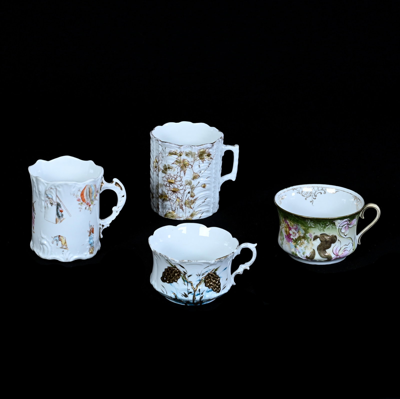 (4) Mugs, Unmarked Germany And R.S. Prussia (1 of 3)