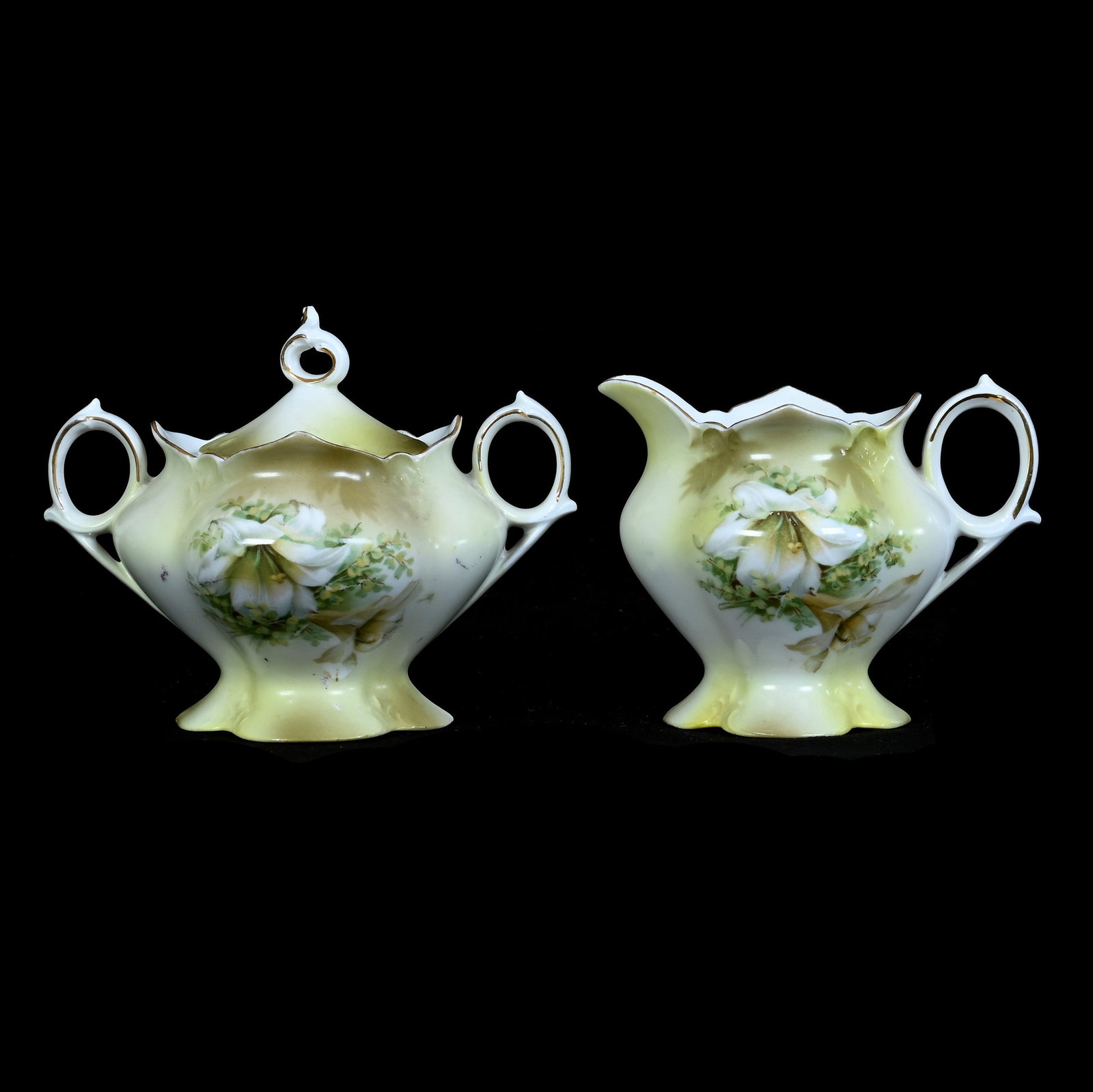 Creamer And Sugar, Marked R.S. Prussia (1 of 3)