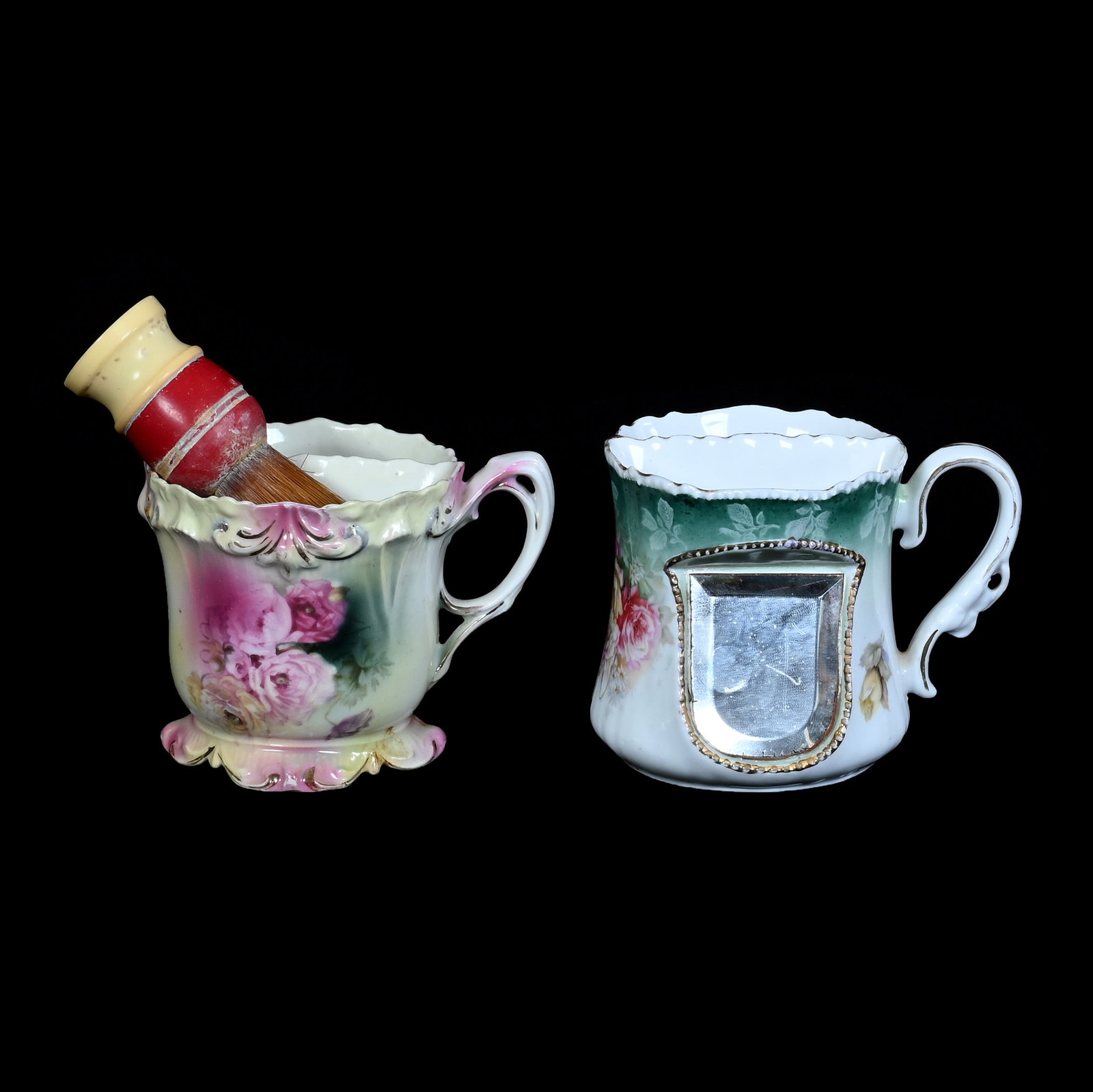 (2) Shaving Mugs, Marked R.S. Prussia (1 of 4)