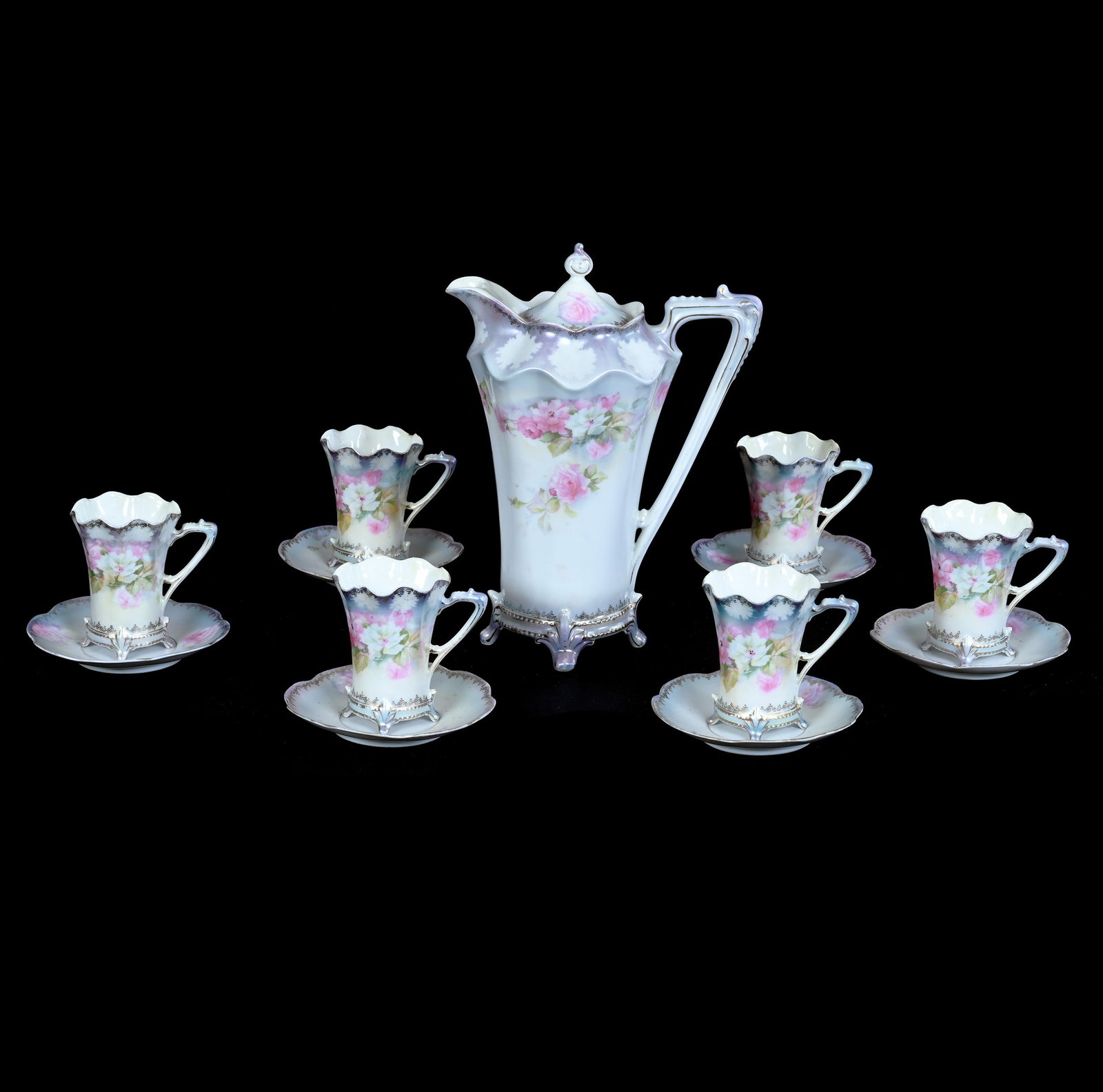 Chocolate Set, Marked R.S. Prussia (1 of 3)