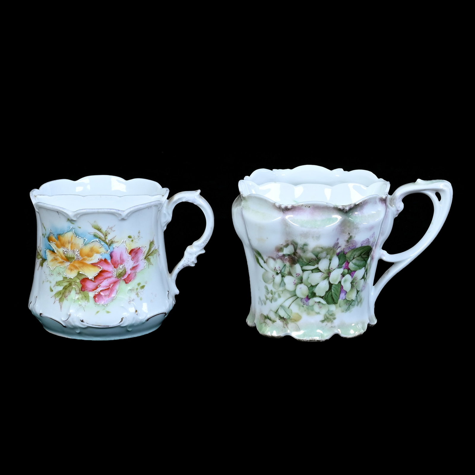 (2) Shaving Mugs, Unmarked R.S. Prussia (1 of 3)