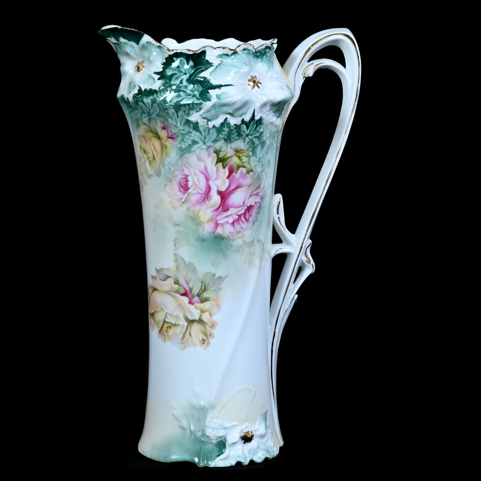 Tankard, Marked R.S. Prussia, Carnation Mold (1 of 4)