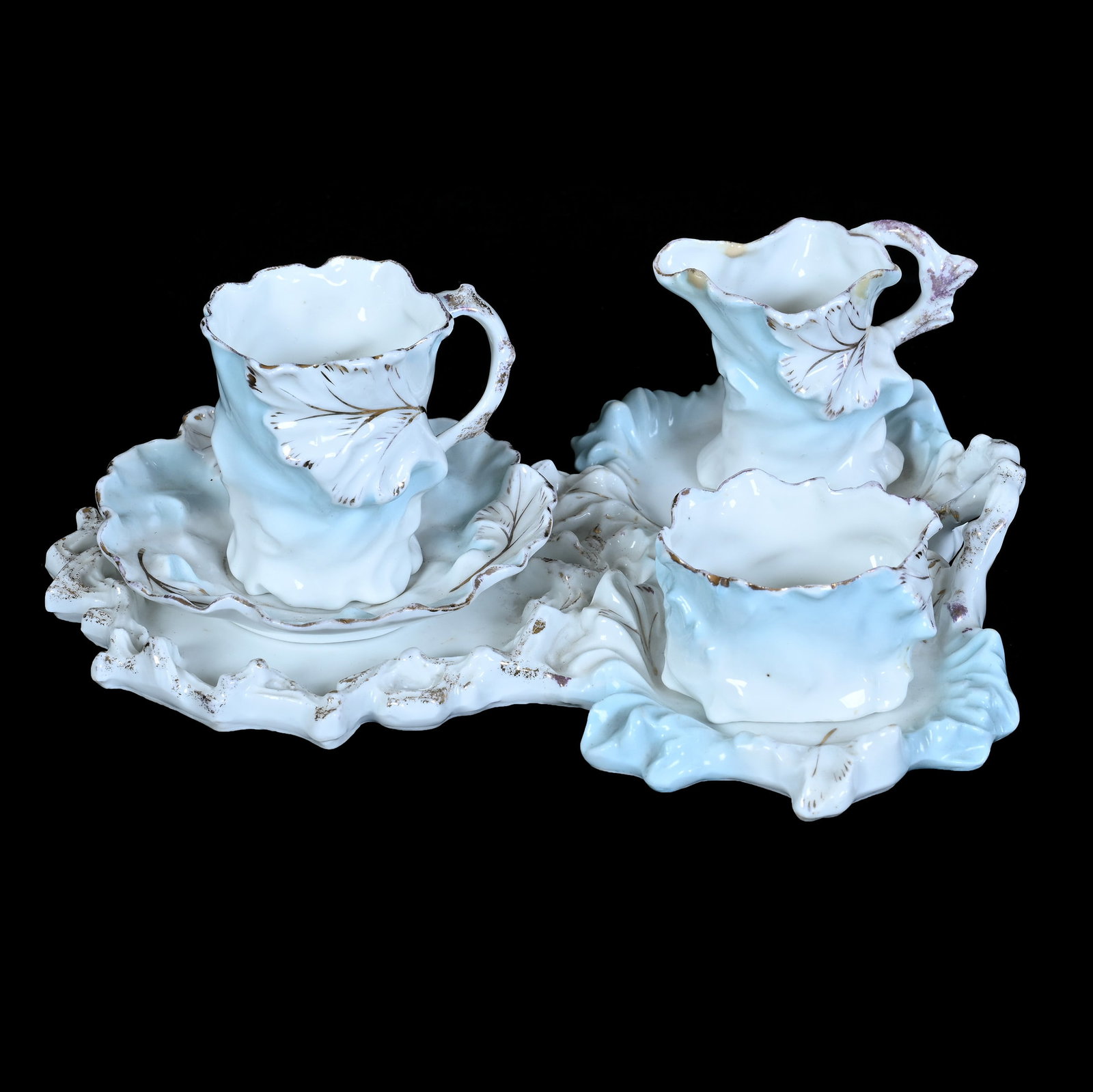 (5) Piece, Serving Set, Unmarked Early R.S. Prussia (1 of 3)