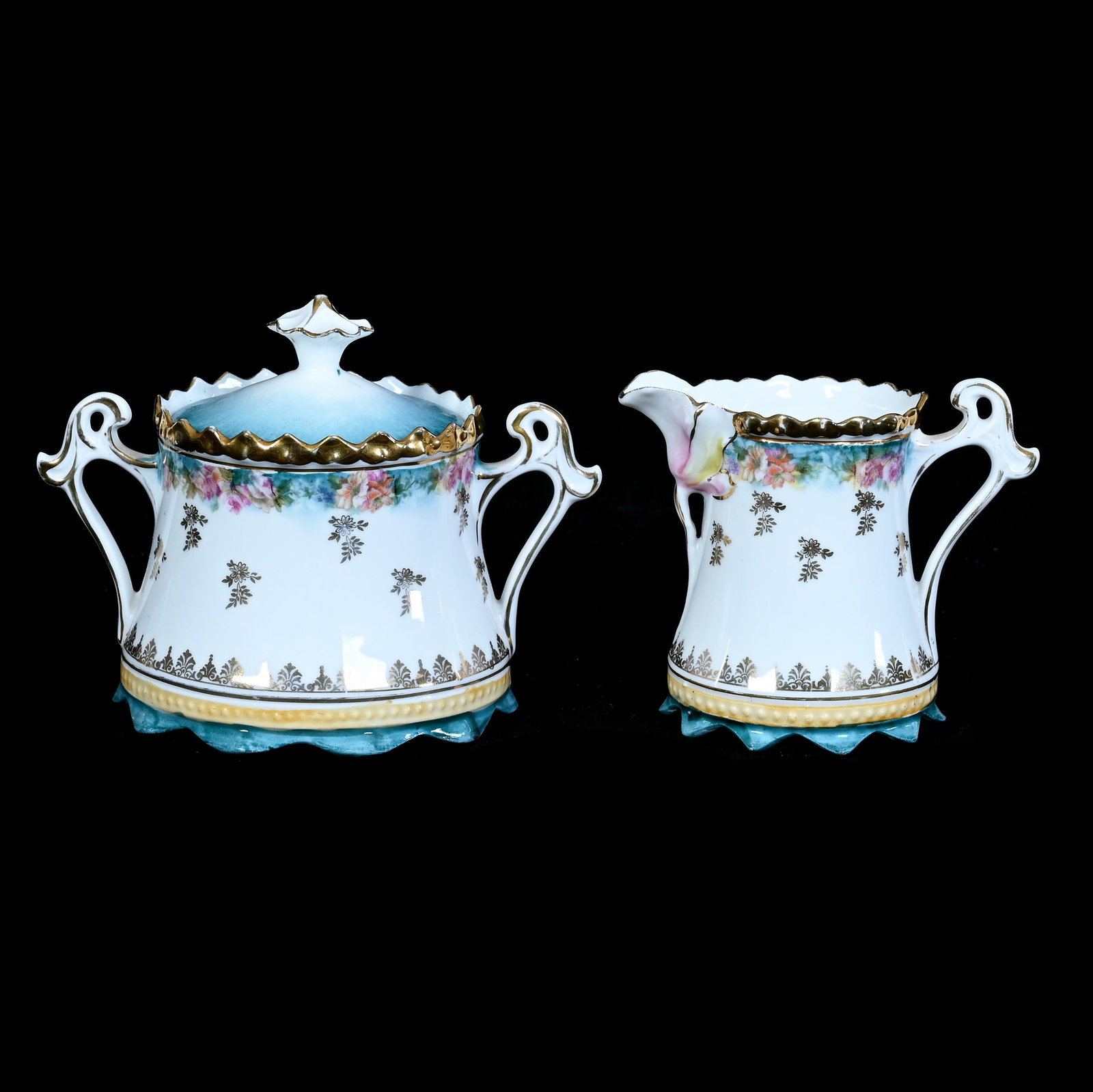 Creamer And Sugar, Unmarked R.S. Prussia (1 of 3)