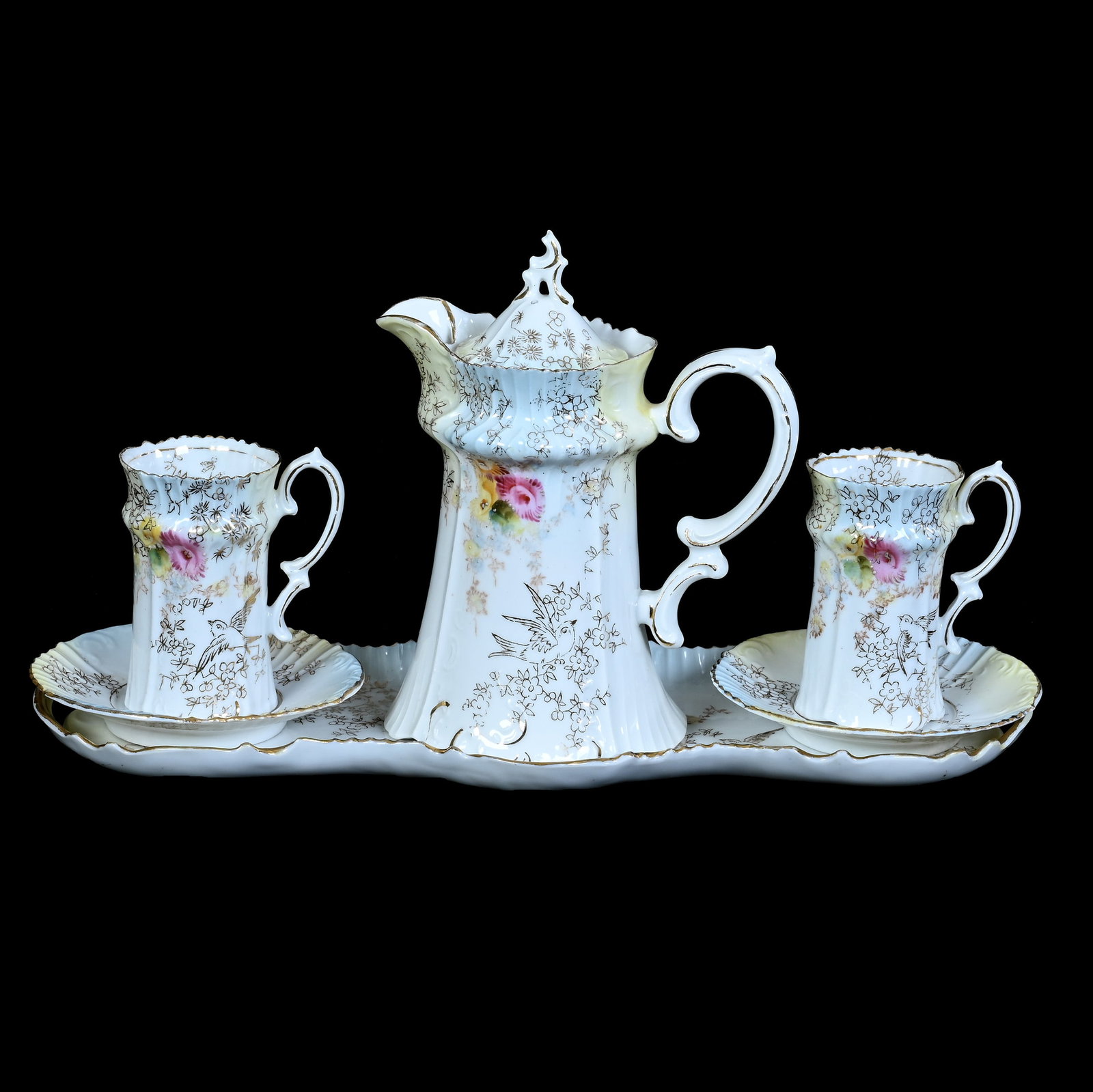 (4) Piece Chocolate Service, Early Unmarked Prussia (1 of 6)