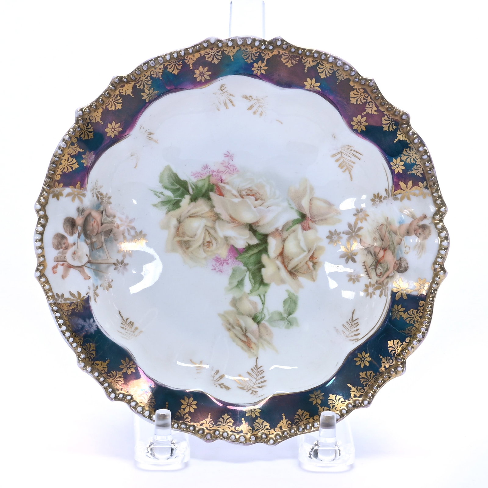 Berry Bowl, Marked Royal Vienna (Prussia Mold 343) (1 of 2)