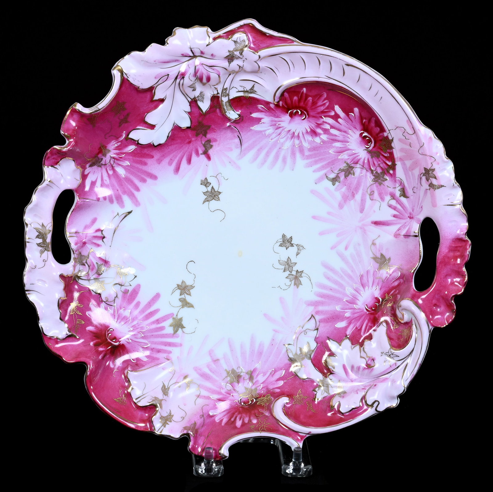 Two Handled Cake Plate, Marked Germany (1 of 2)
